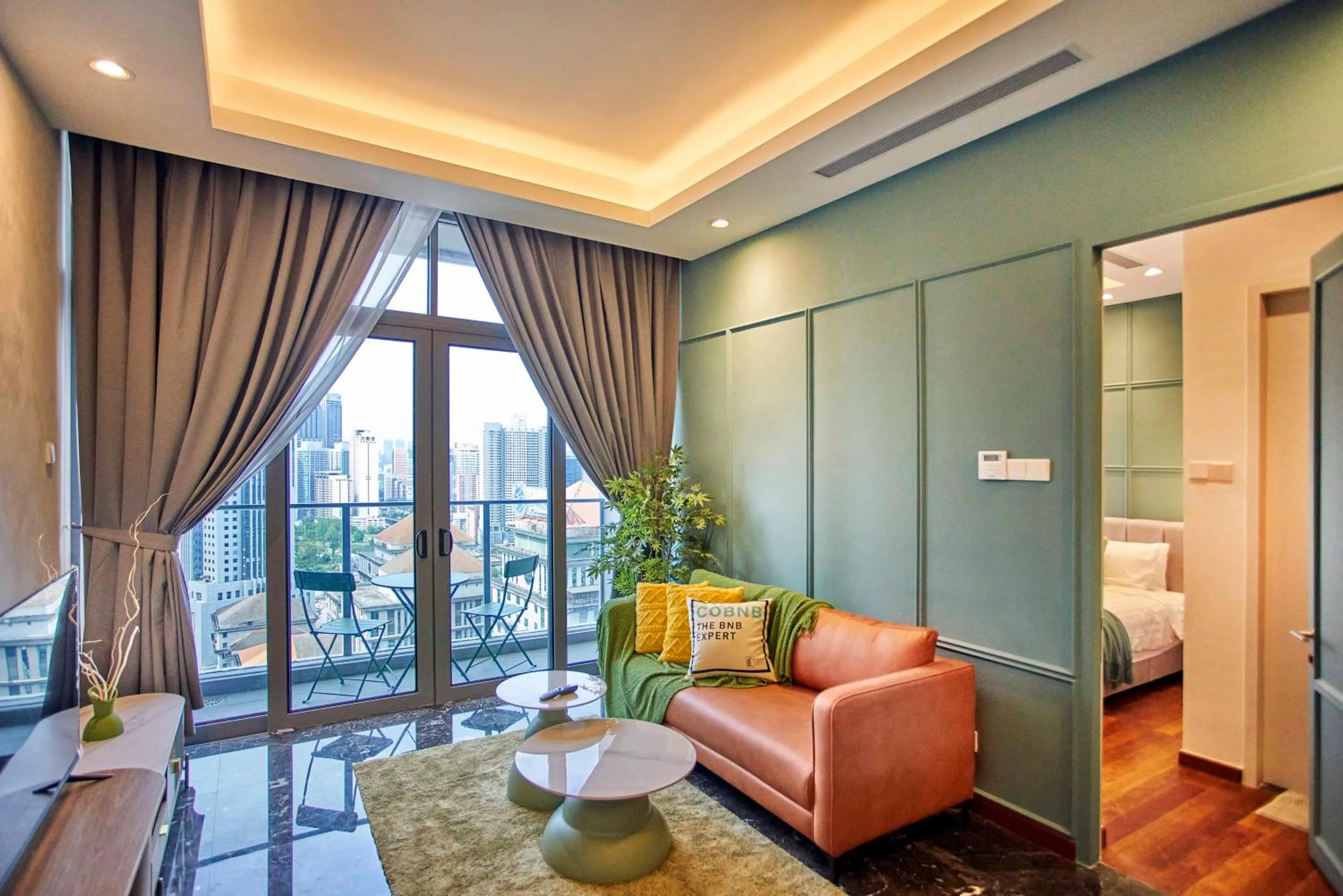 Living room in Royce Residence KLCC by Cobnb