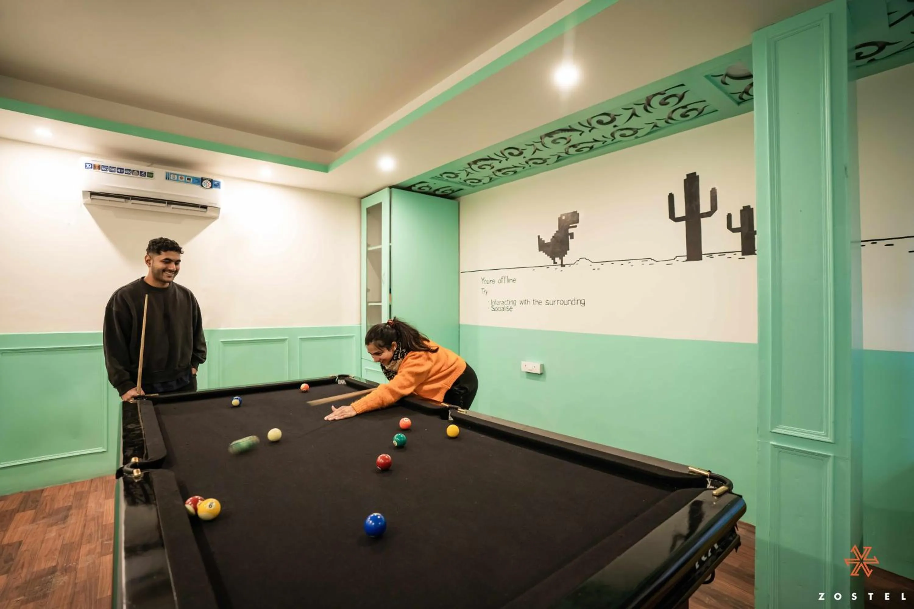 Billiard in Zostel Mussoorie (Mall Road)
