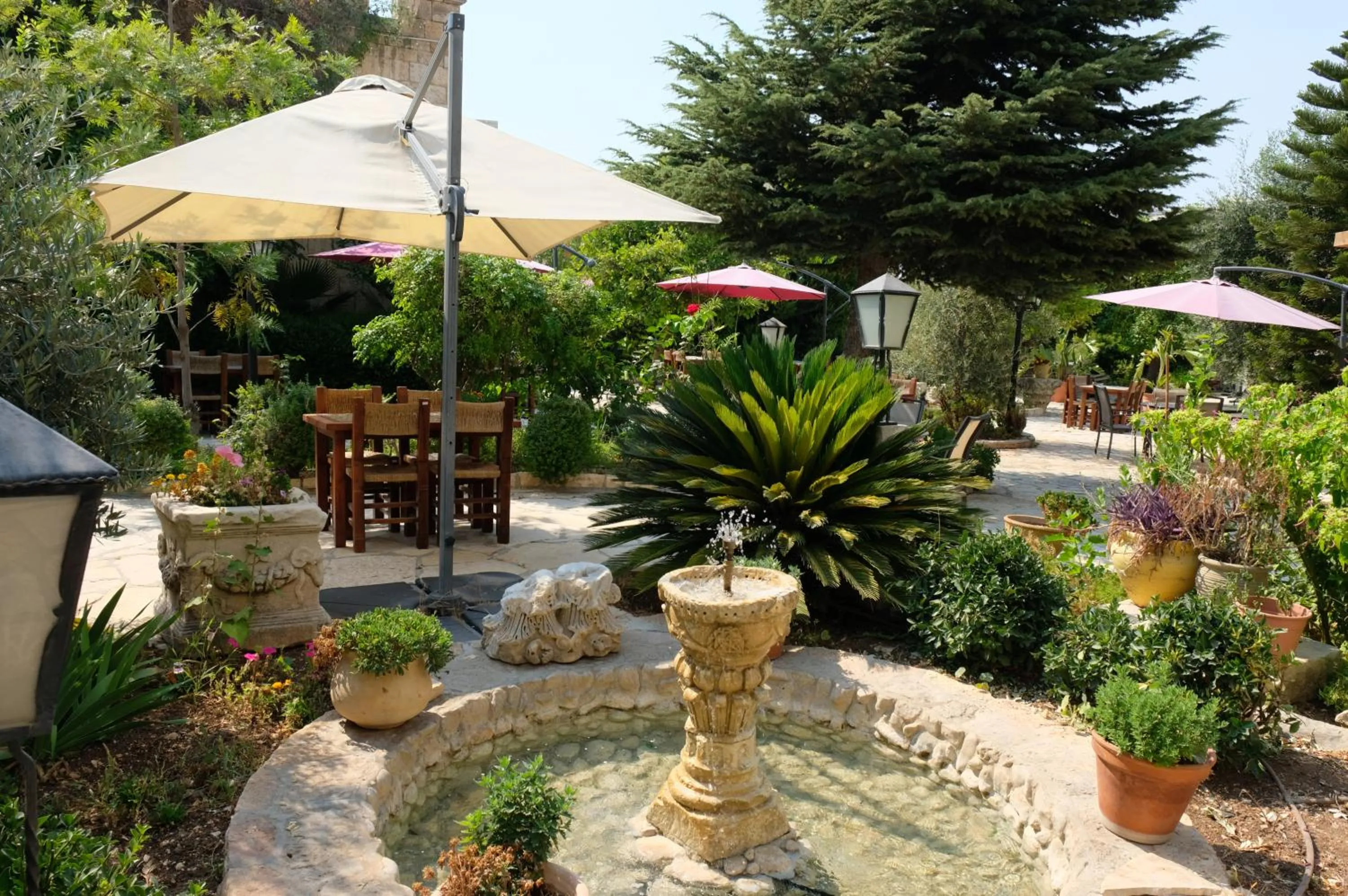 Patio in St. George’s Cathedral Pilgrim Guesthouse – Jerusalem