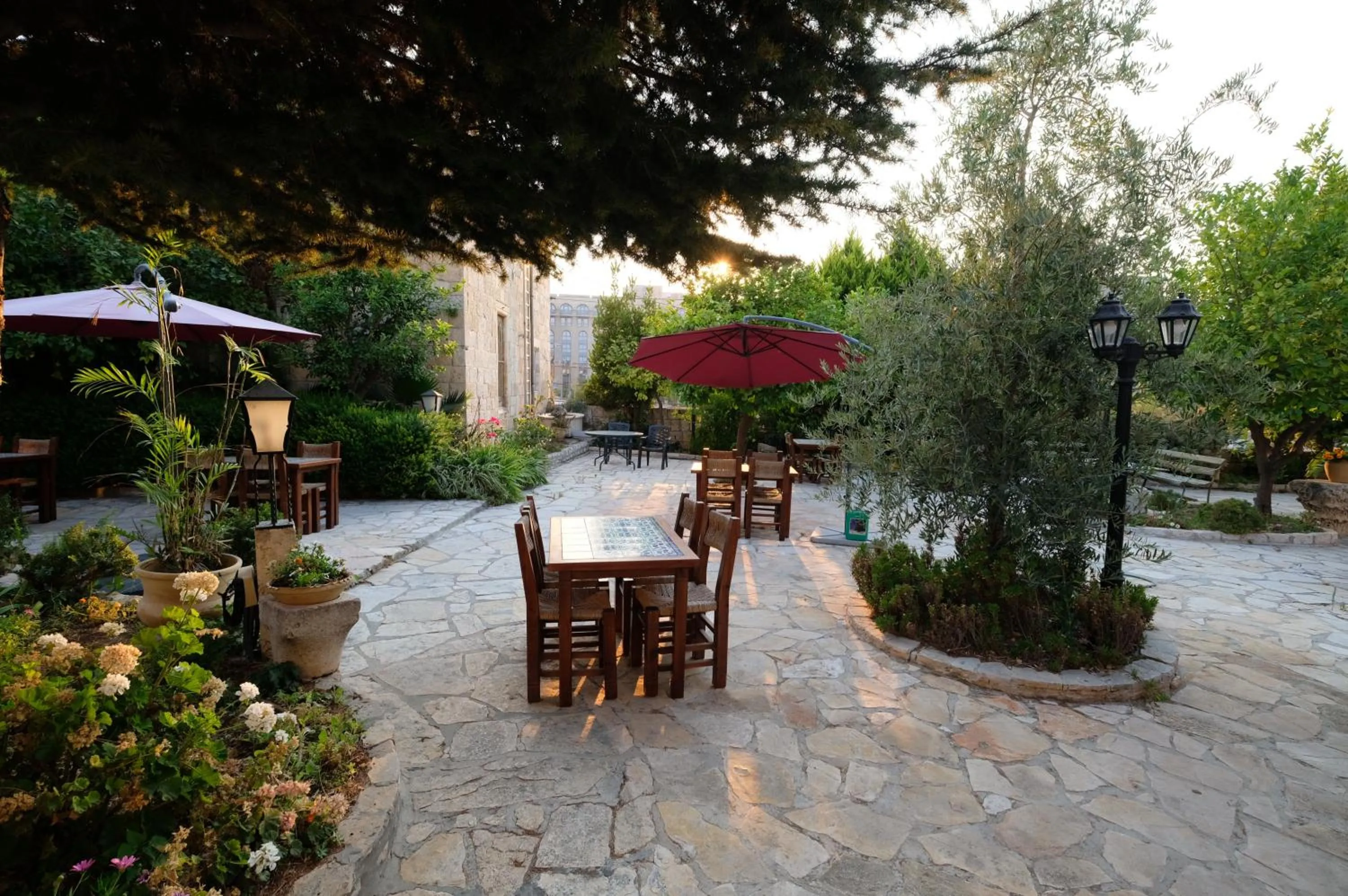 Patio in St. George’s Cathedral Pilgrim Guesthouse – Jerusalem