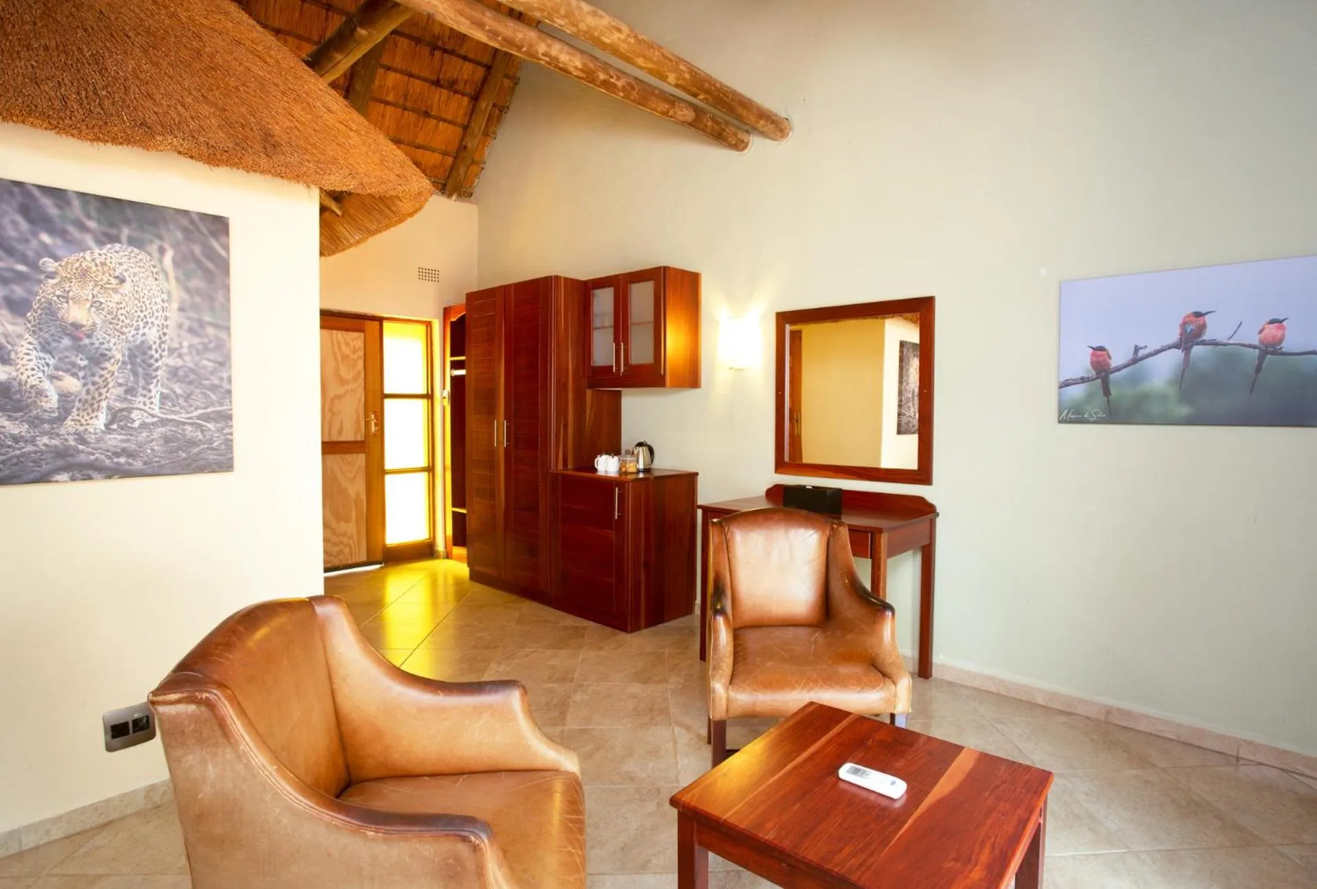 Seating area in Kubu Safari Lodge