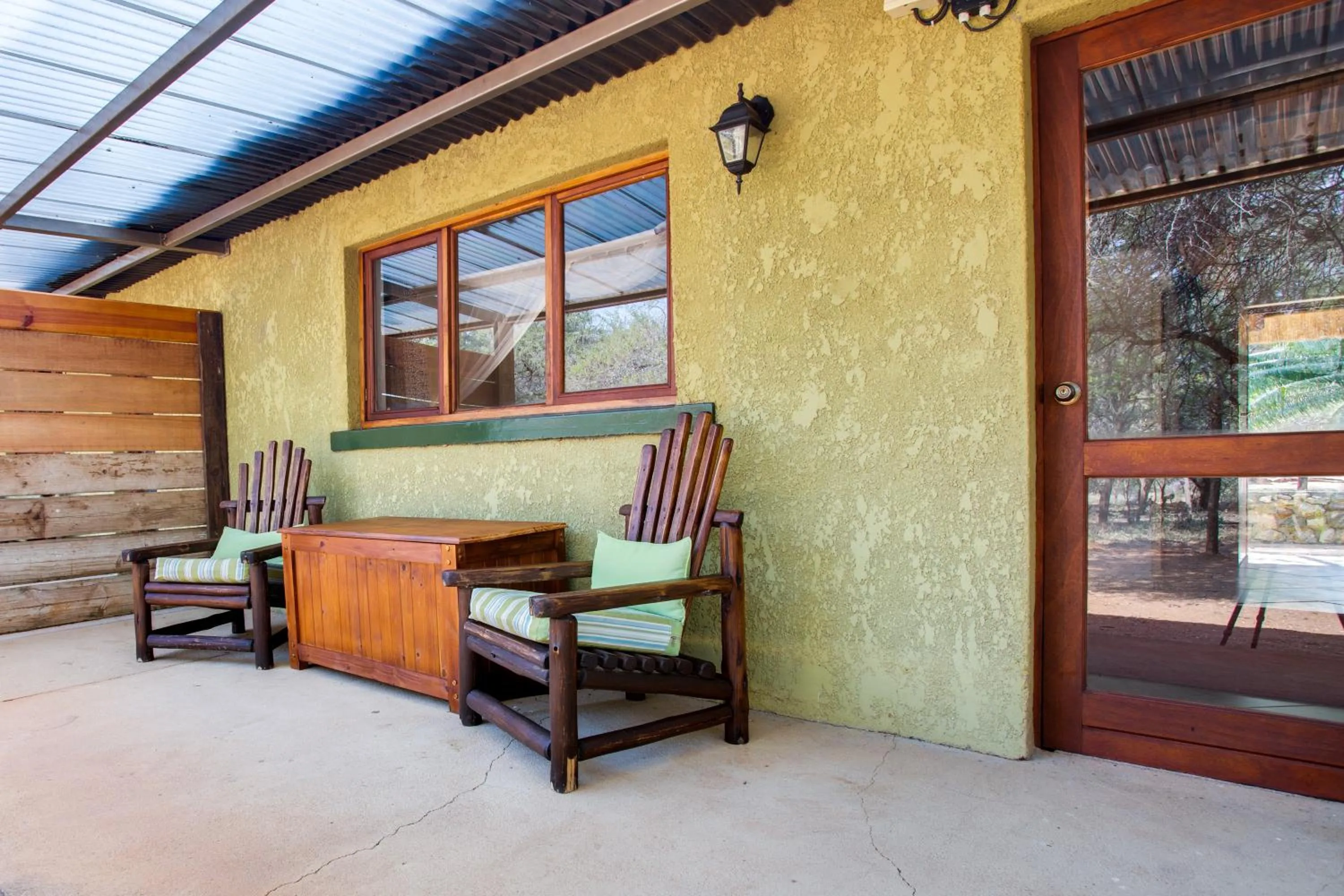 Patio in Kubu Safari Lodge