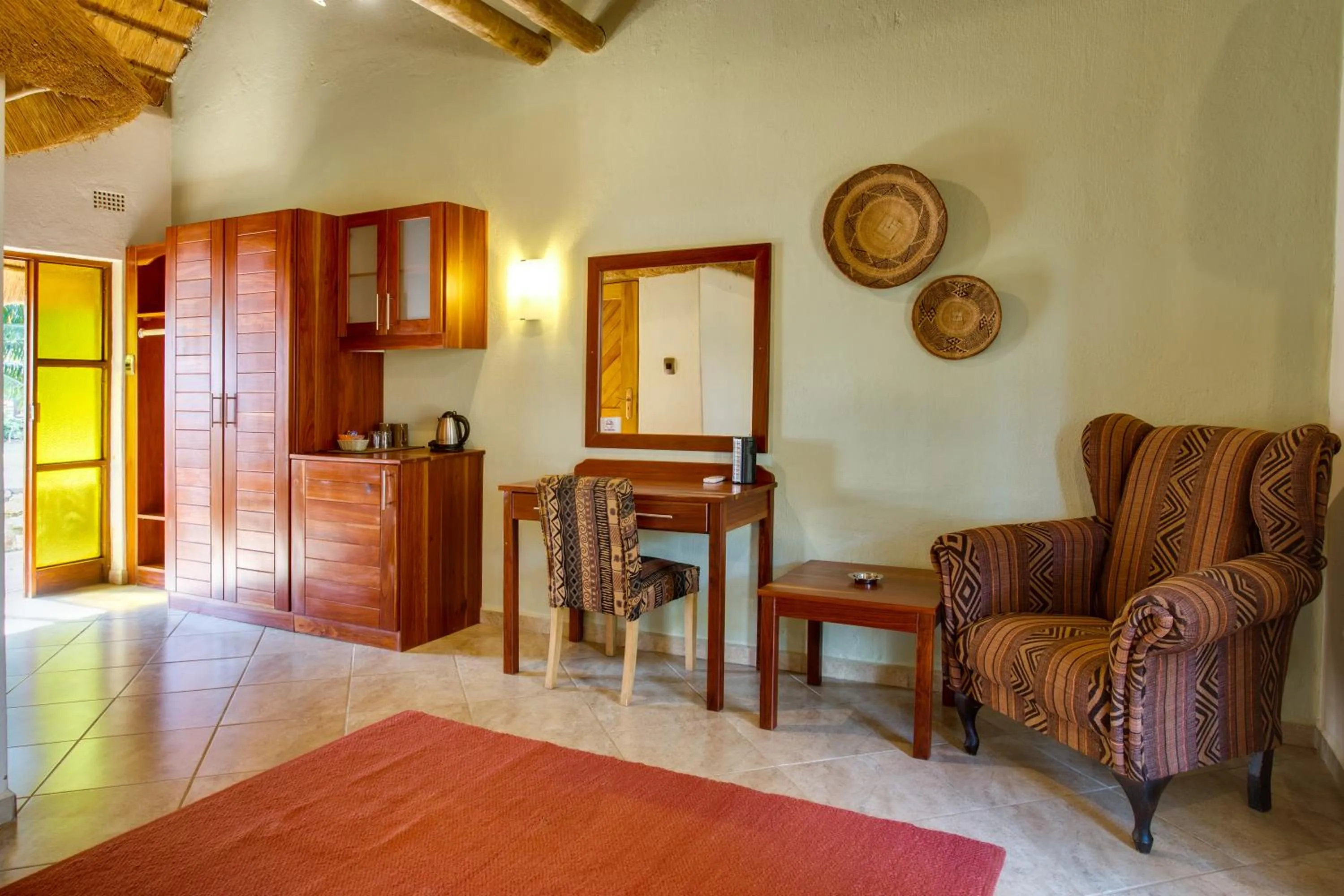 Seating area in Kubu Safari Lodge