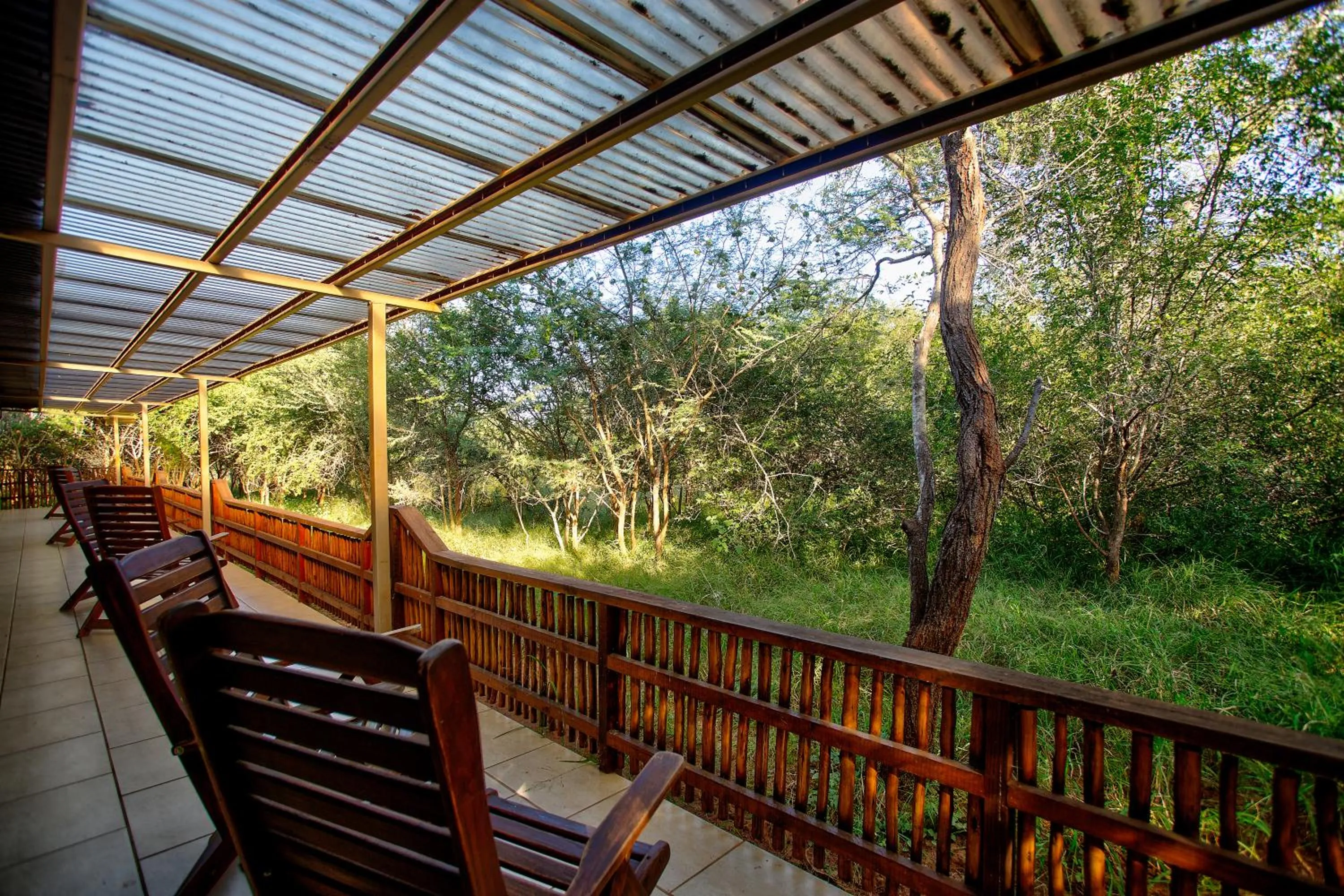 Patio in Kubu Safari Lodge