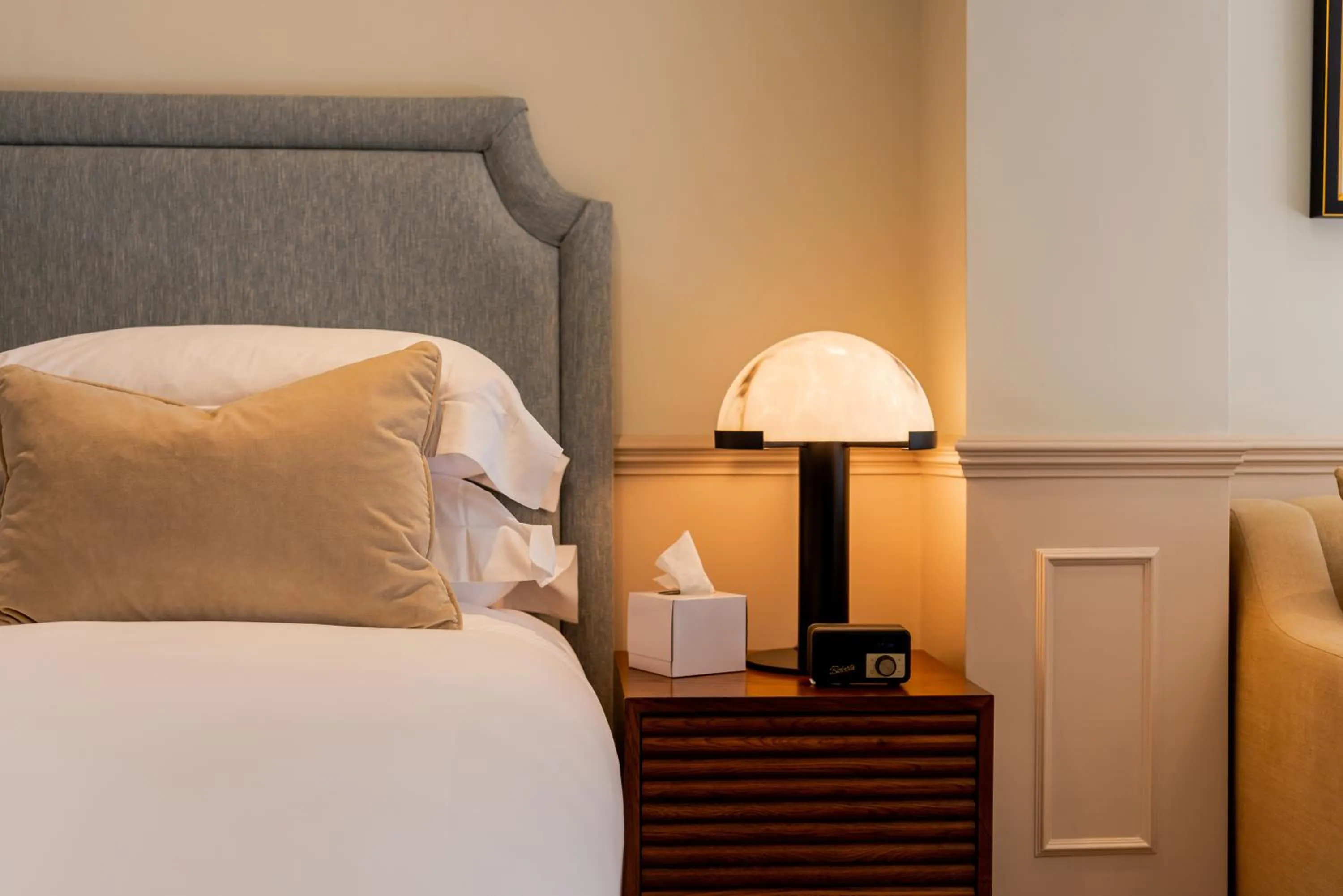 Bed in The Feathers Hotel