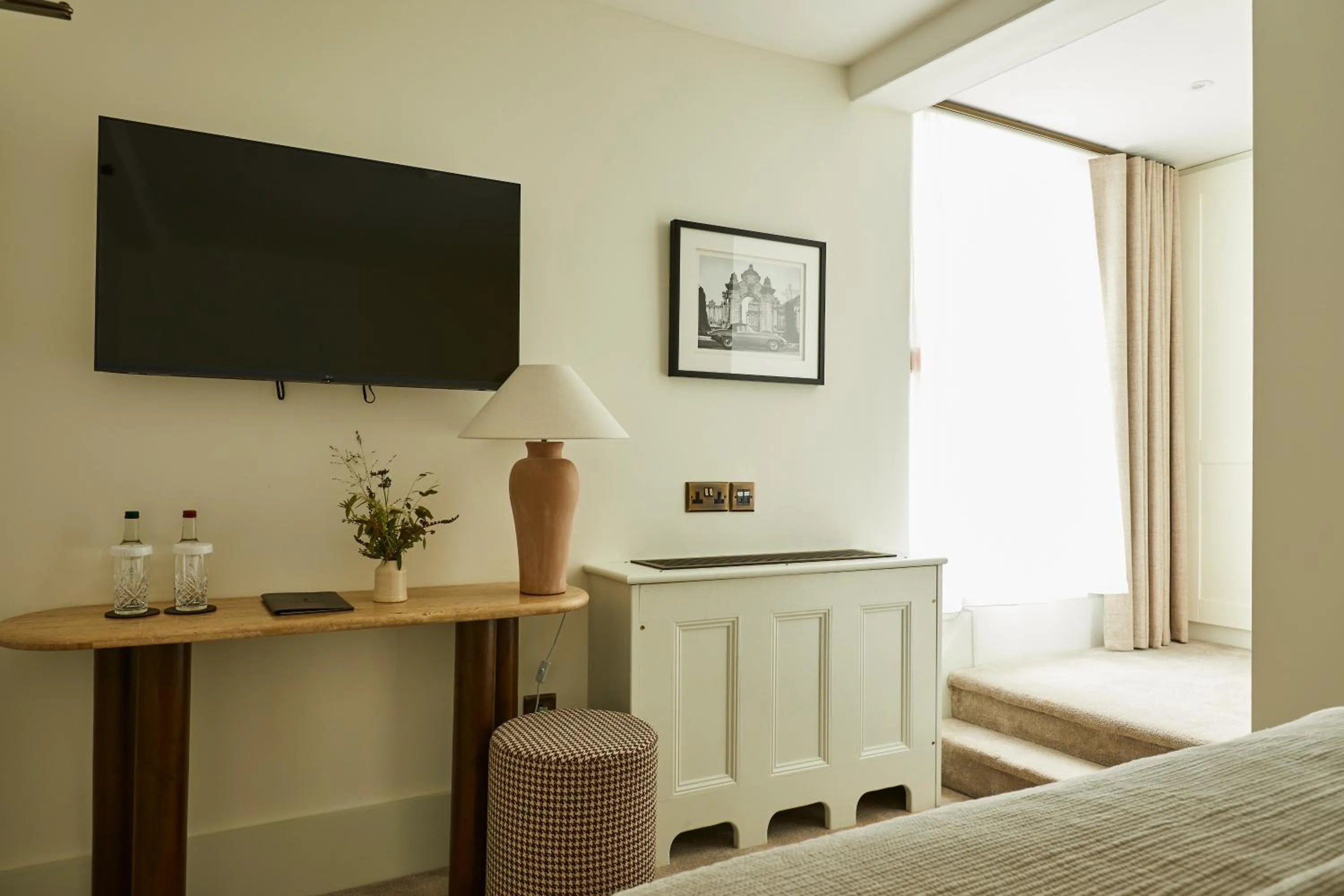 Bed in The Feathers Hotel