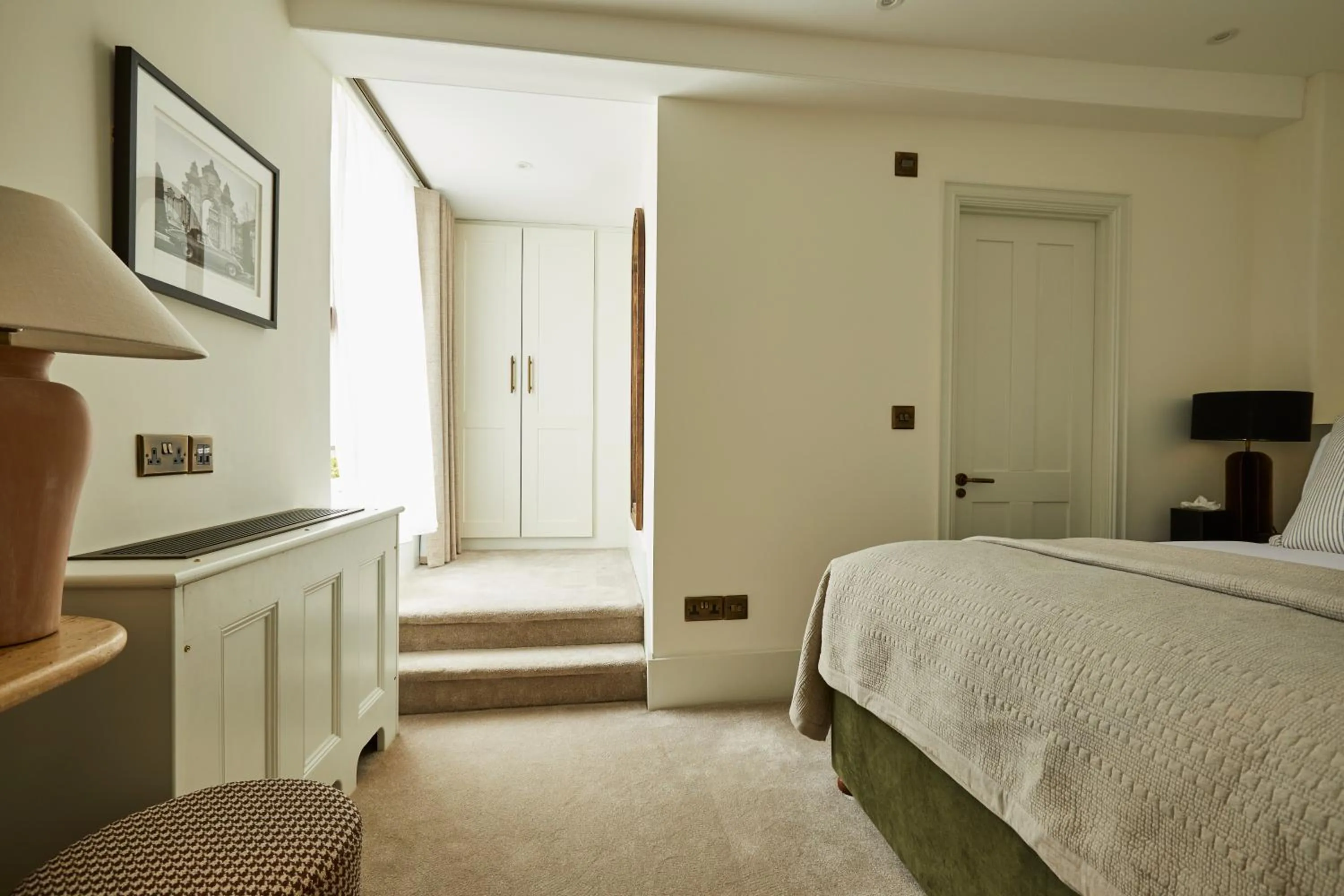 Bed in The Feathers Hotel