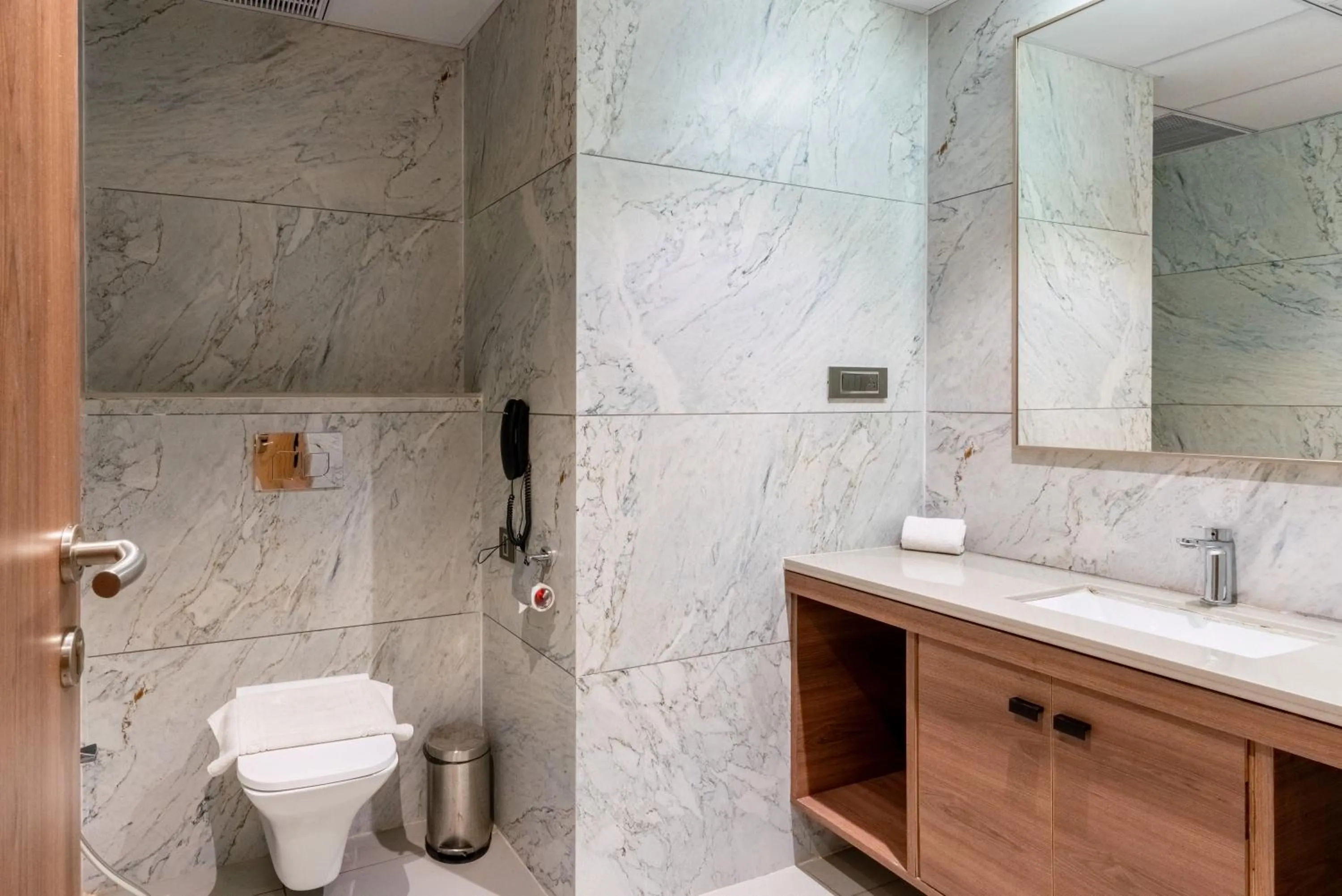 Bathroom in Pride Elite Dwarka Near Dwarkadhish Temple