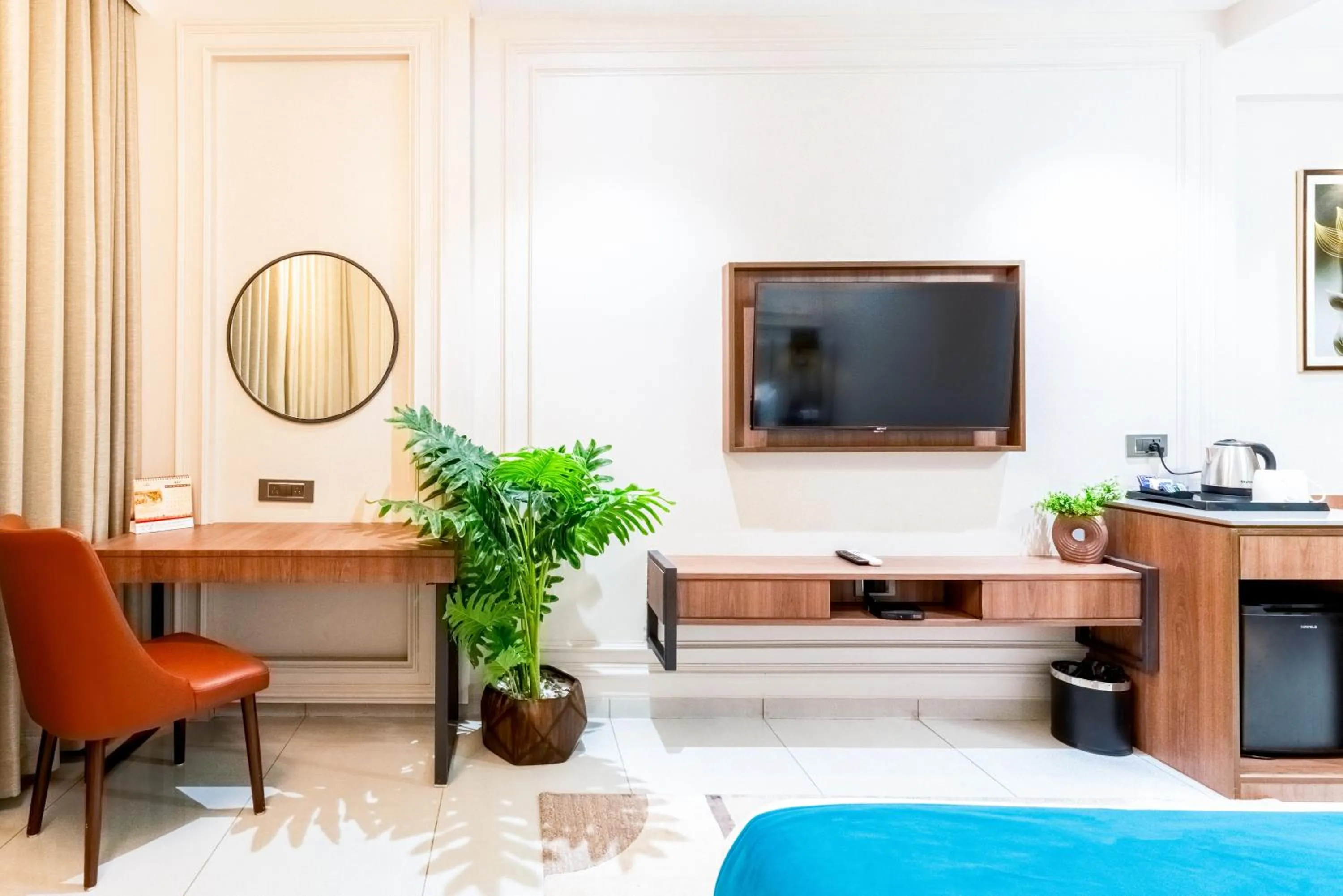 Seating area in Pride Elite Dwarka Near Dwarkadhish Temple