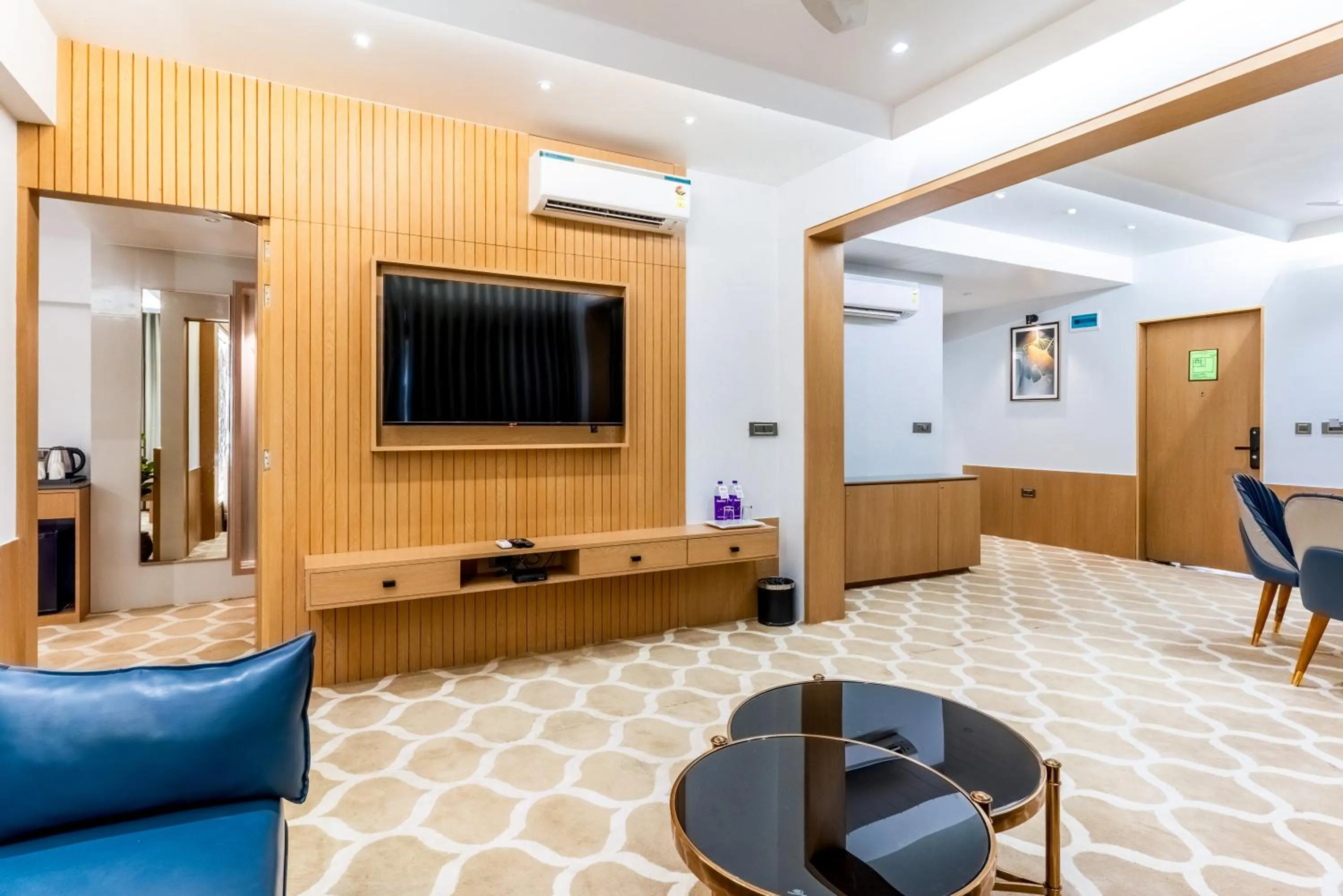 Seating area in Pride Elite Dwarka Near Dwarkadhish Temple