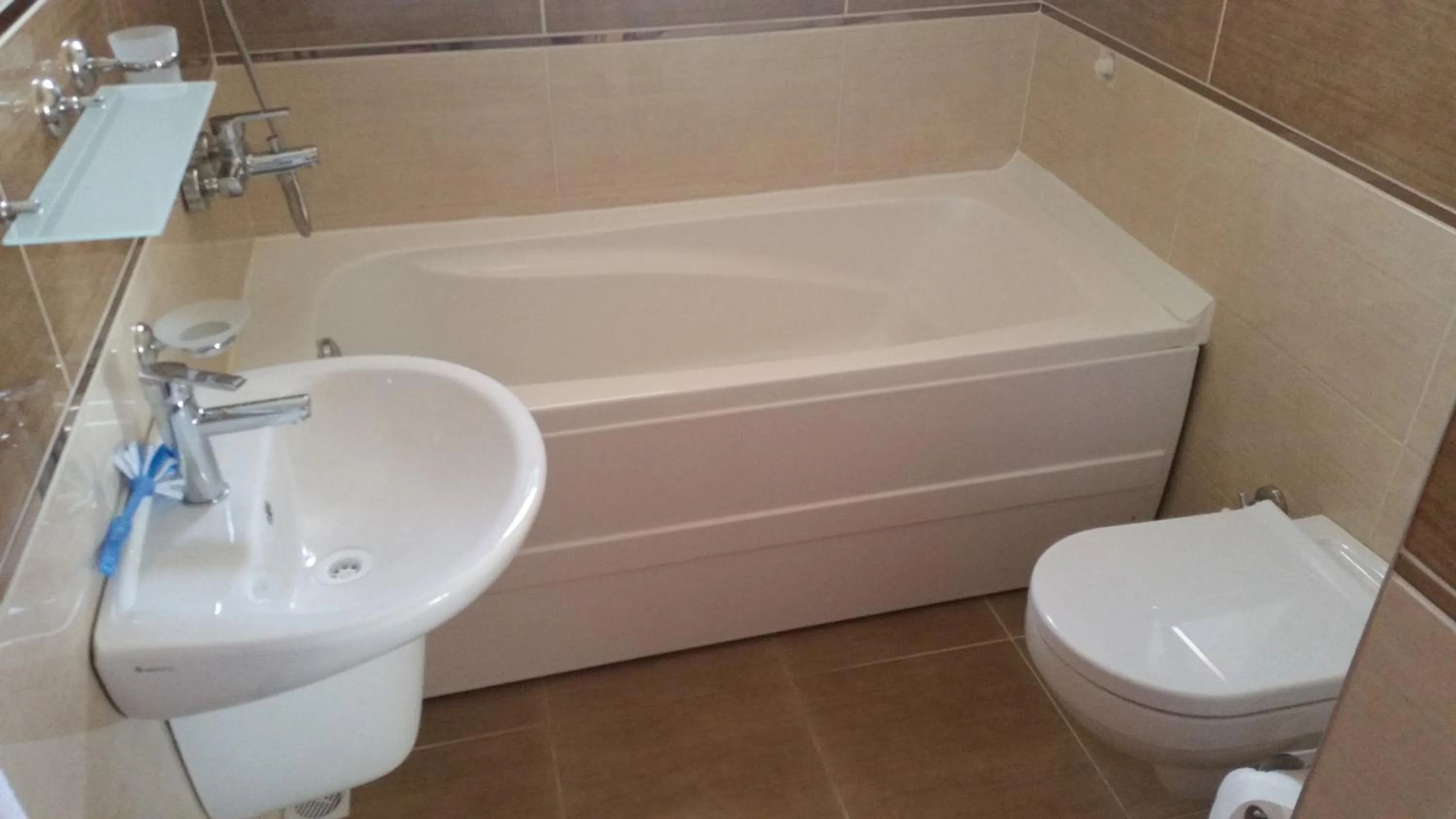 Bathroom in Lebedos Apart Hotel 1