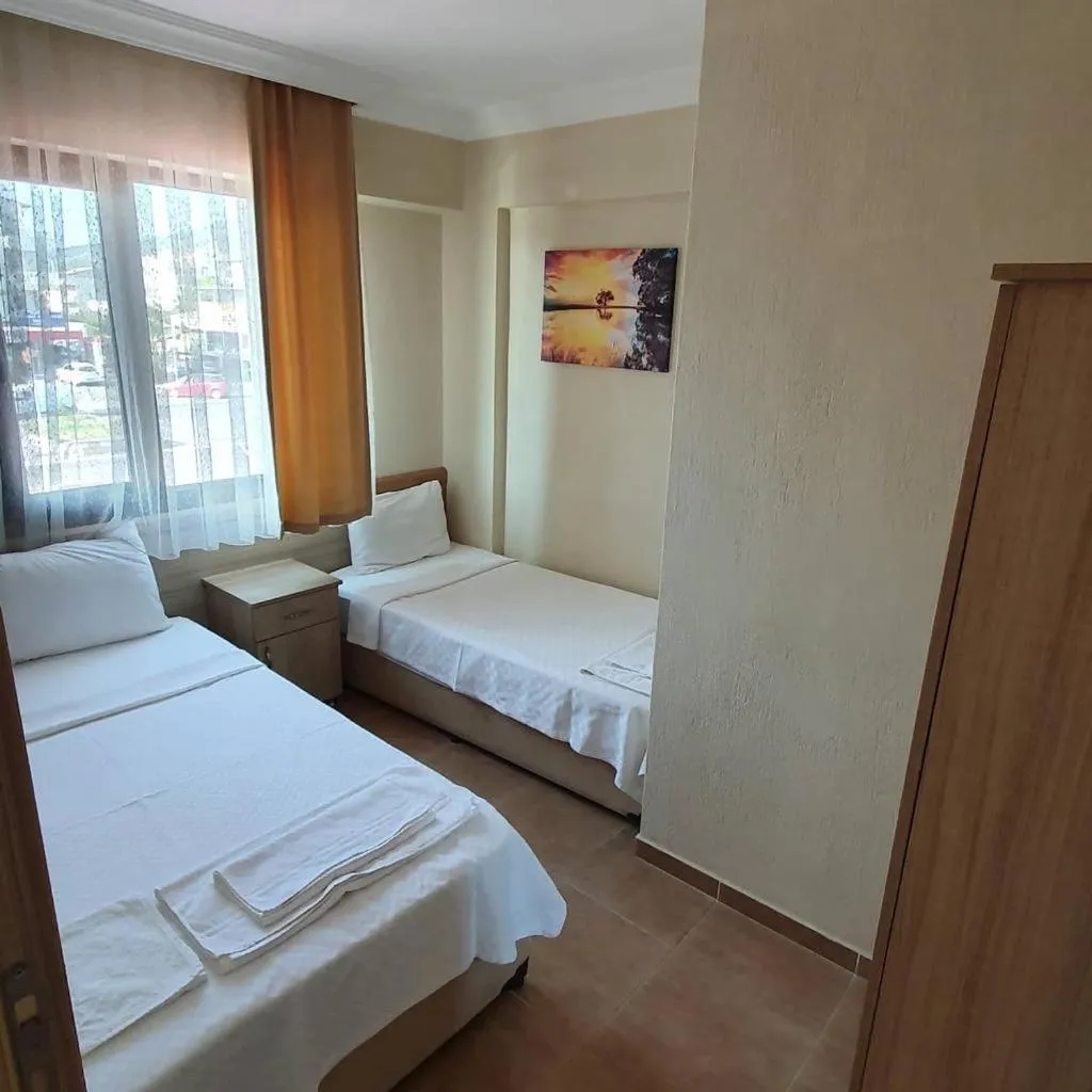 Bed in Lebedos Apart Hotel 1