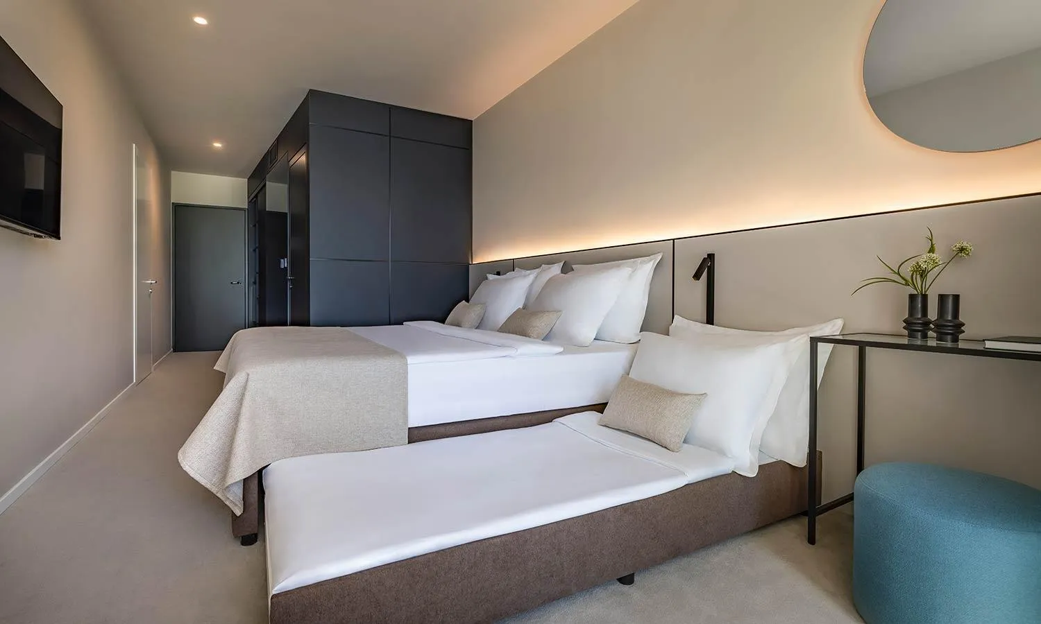 Bed in Aminess Younique Narrivi Hotel