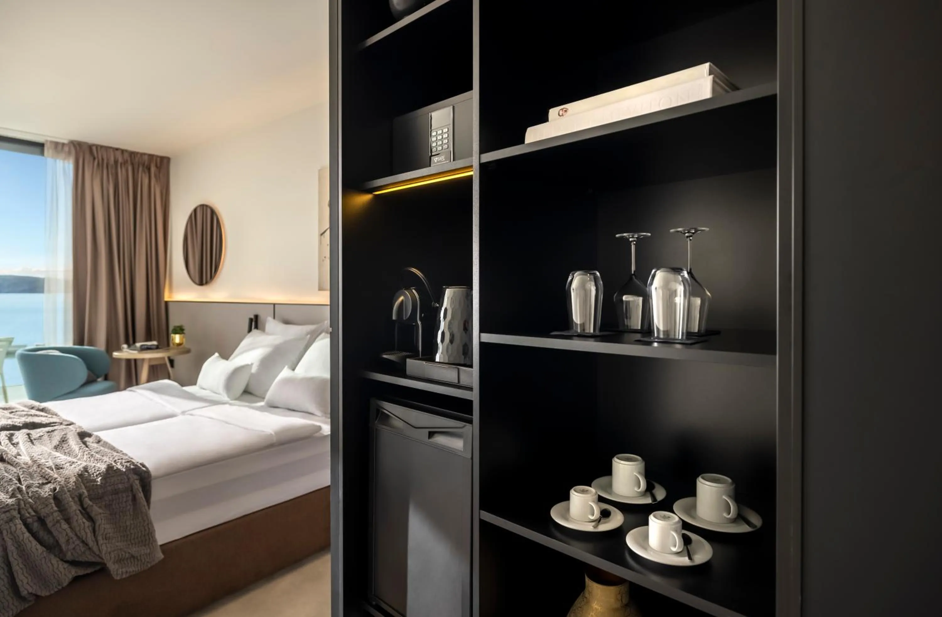 Bed in Aminess Younique Narrivi Hotel