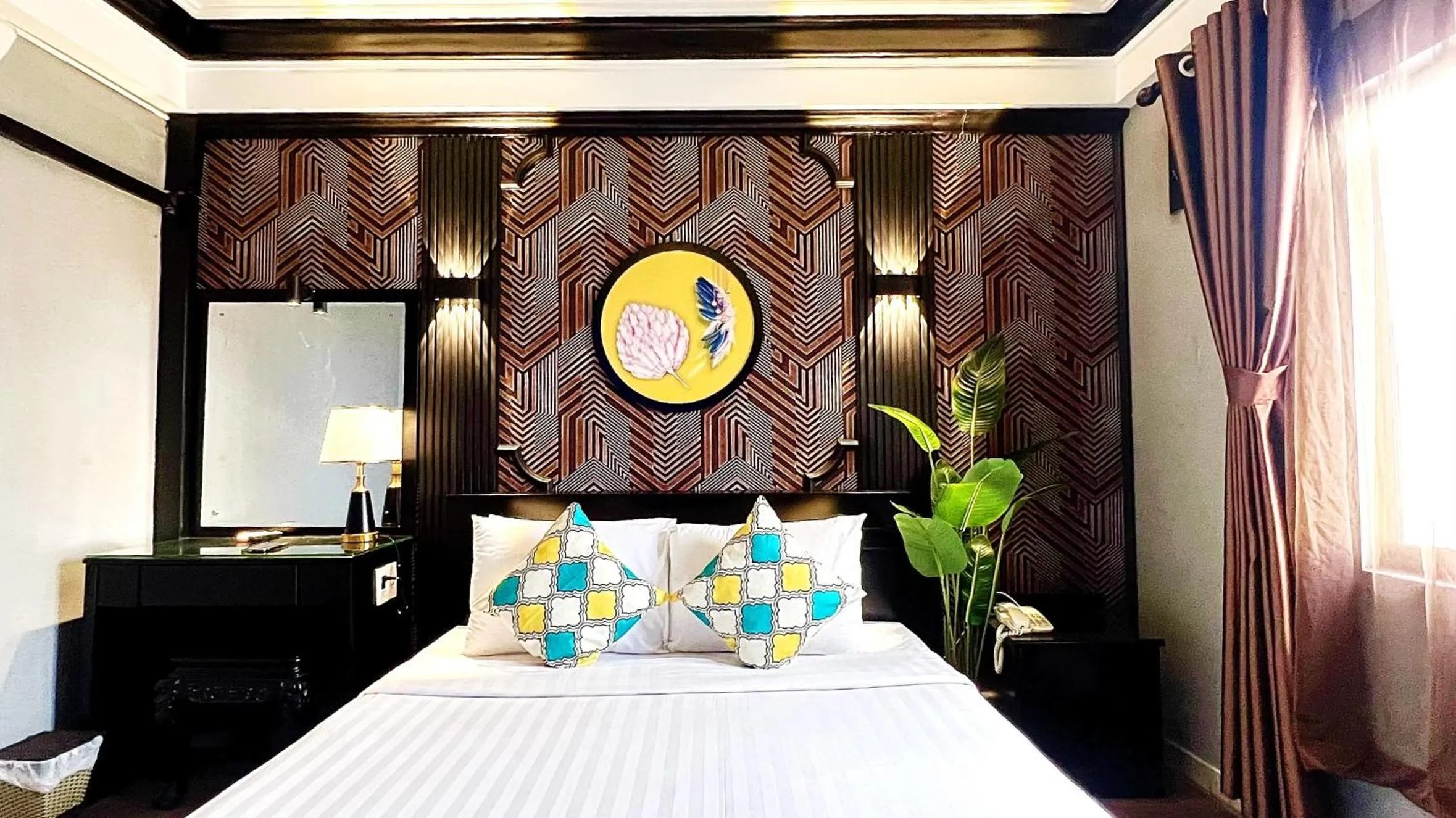 Bed in ROSA ZEN Hotel Spa