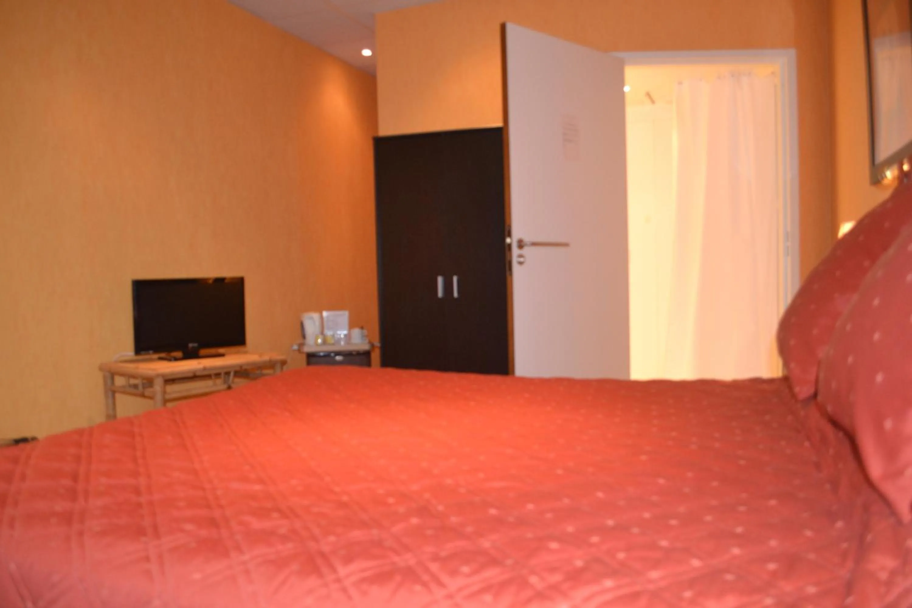 Bedroom, TV/Entertainment Center in Hôtel de France