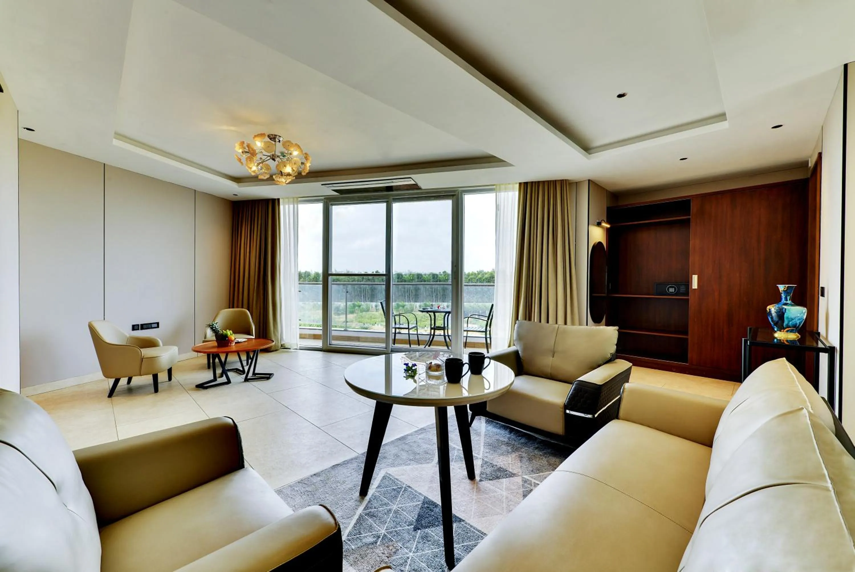 Living room in Sportico Resort Bangalore