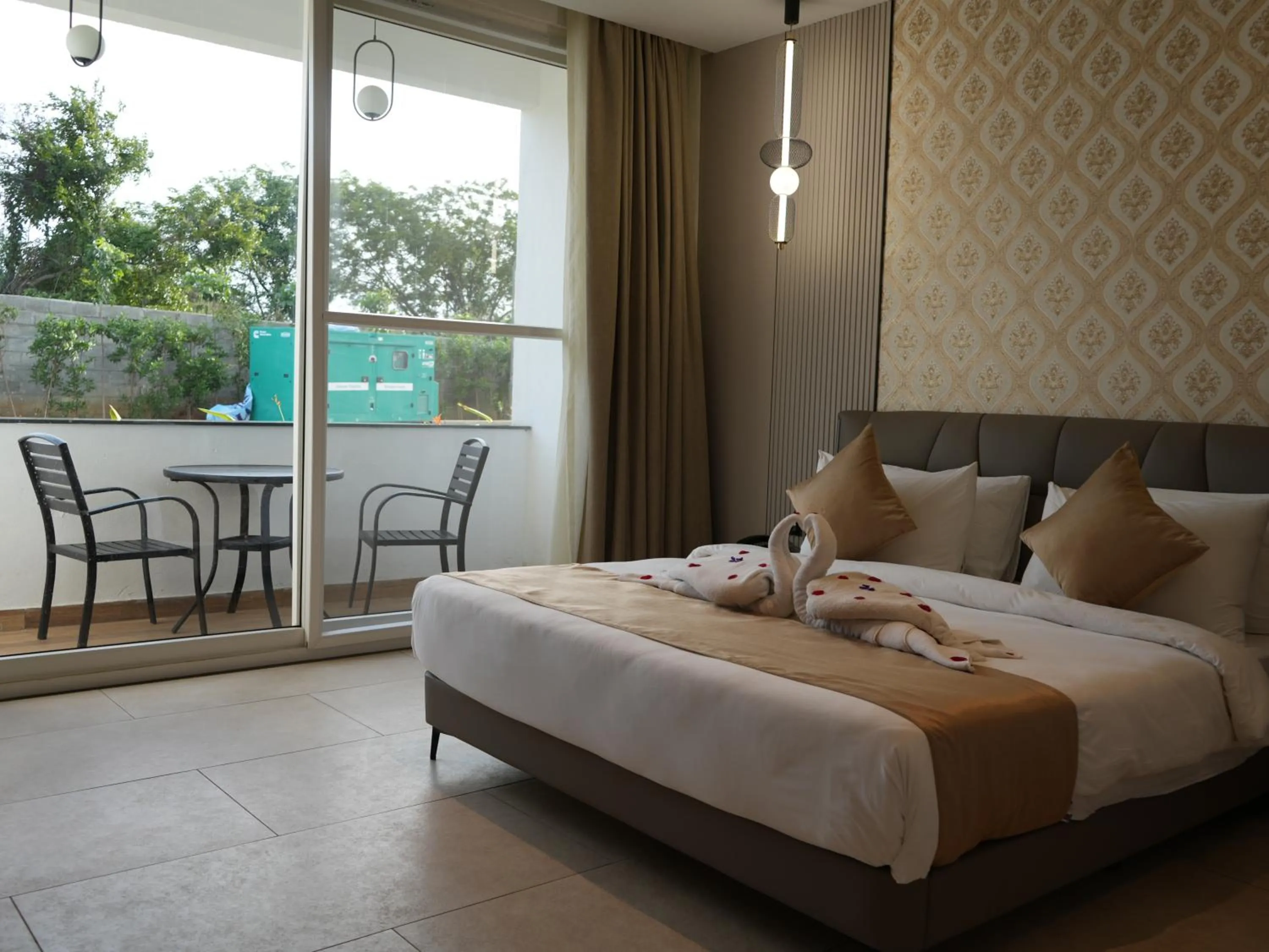 Bedroom, Bed in Sportico Resort Bangalore