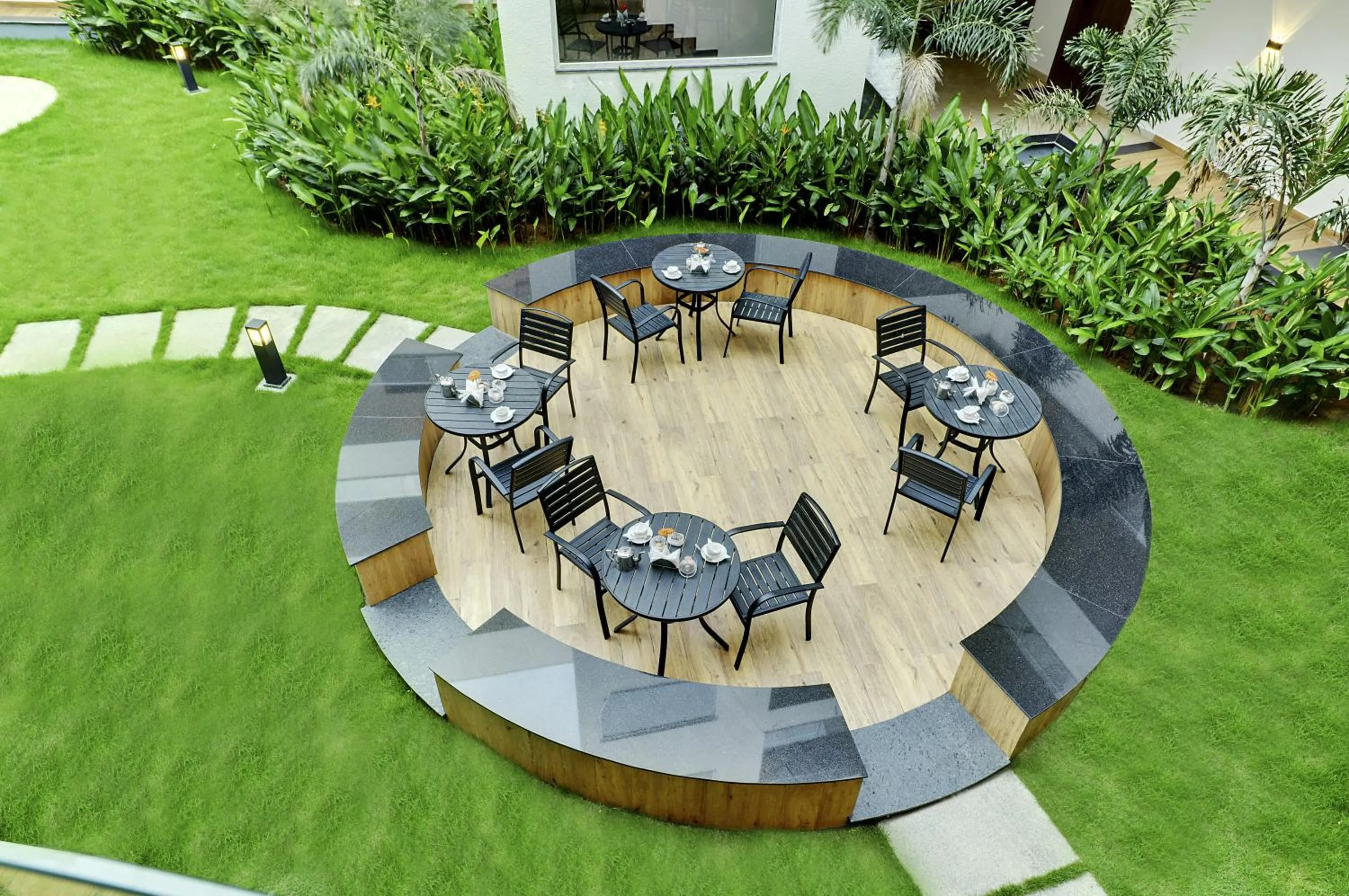 Seating area in Sportico Resort Bangalore