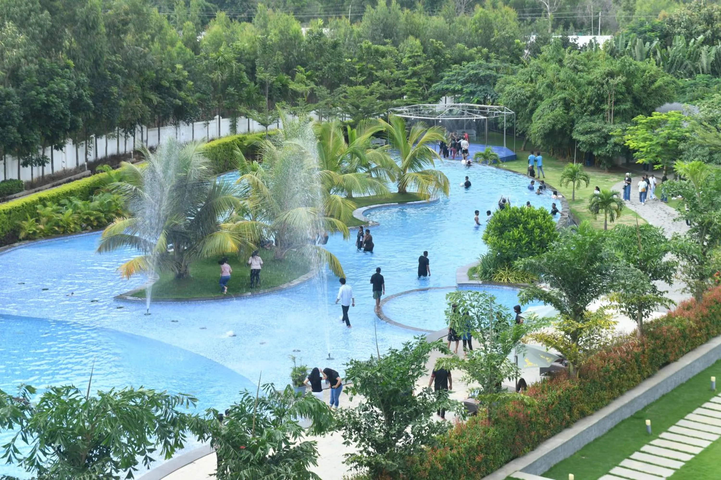 Pool view in Sportico Resort Bangalore