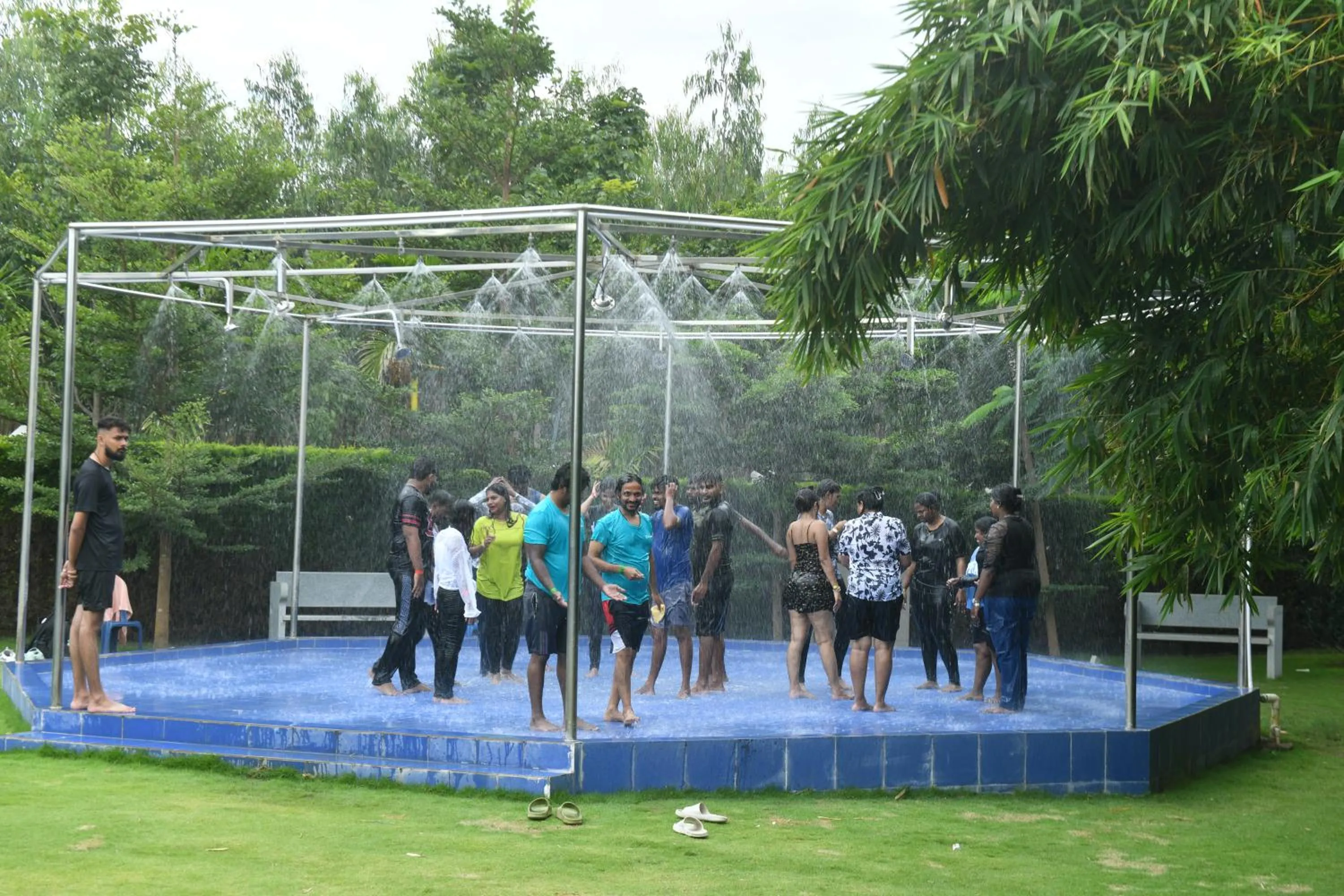 group of guests in Sportico Resort Bangalore