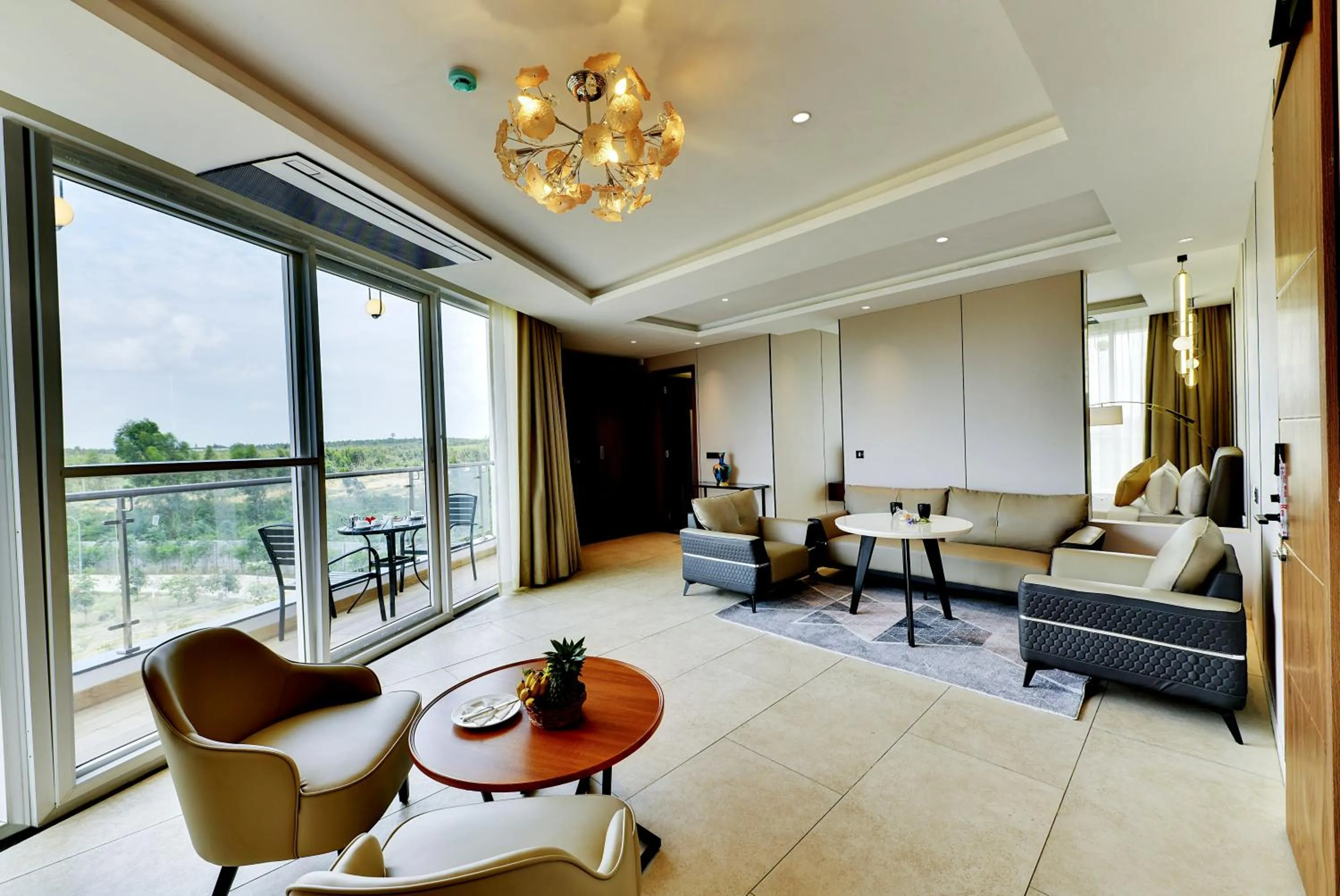 Living room in Sportico Resort Bangalore