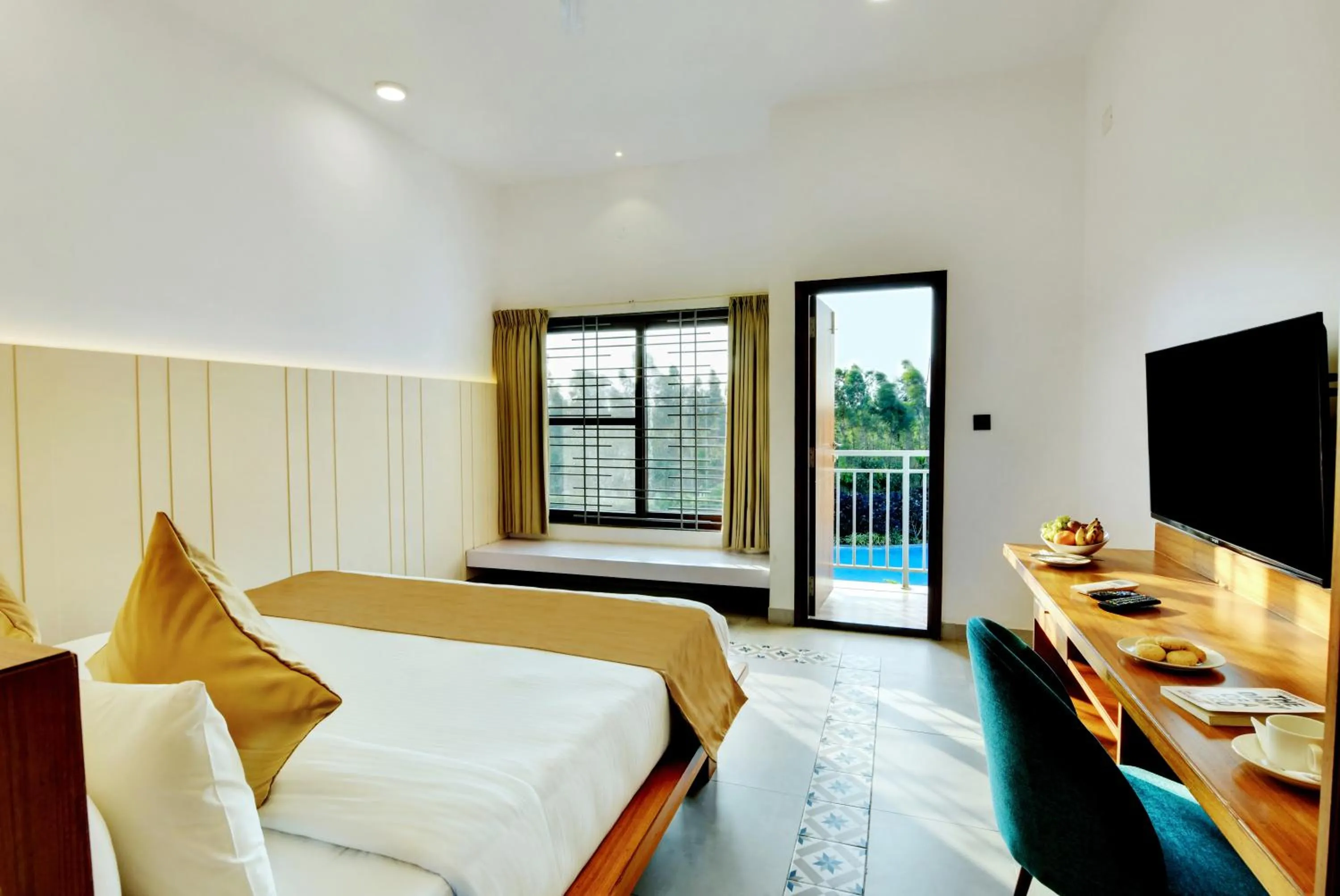 Bedroom, Bed in Sportico Resort Bangalore