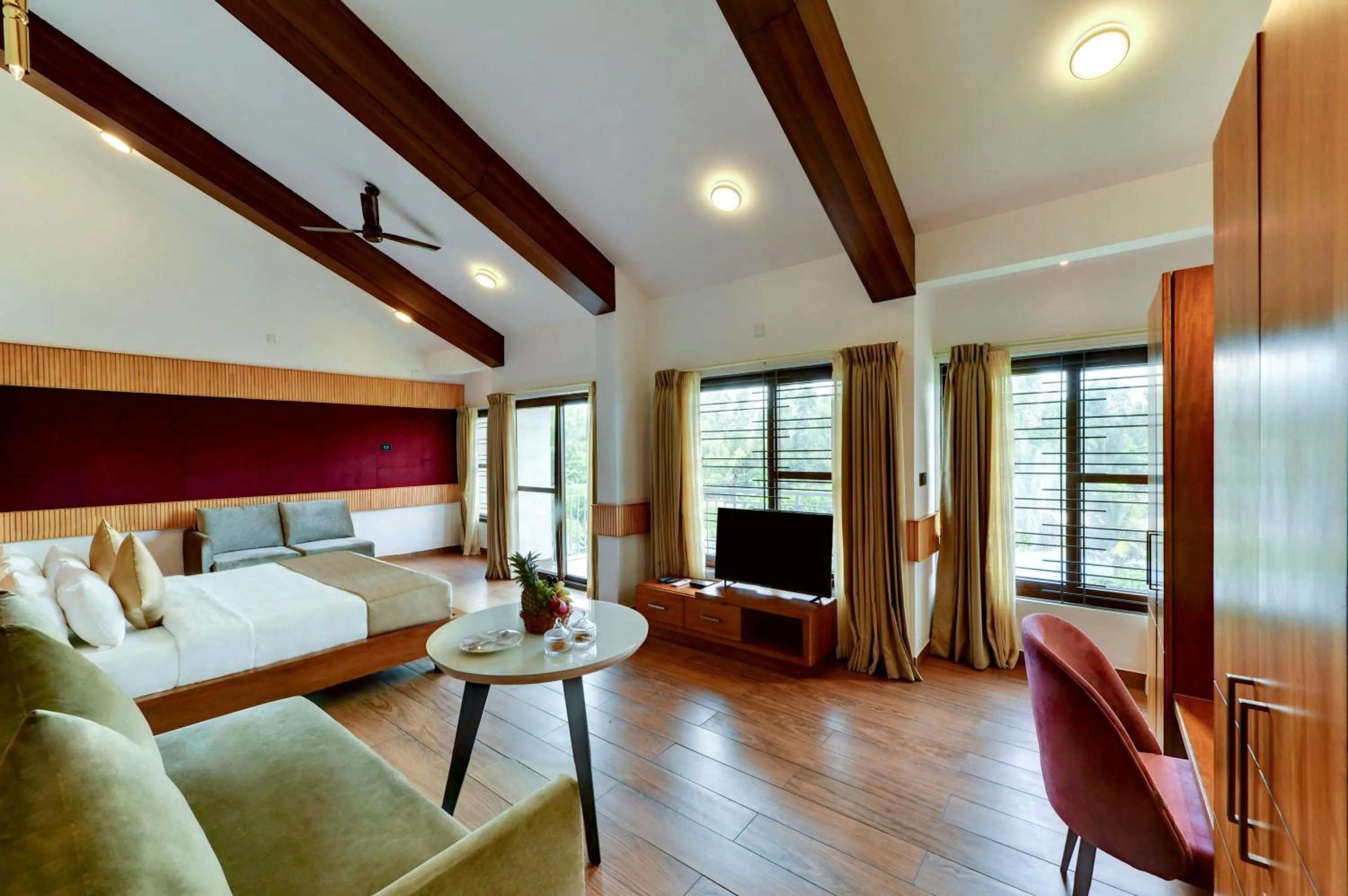 Living room in Sportico Resort Bangalore