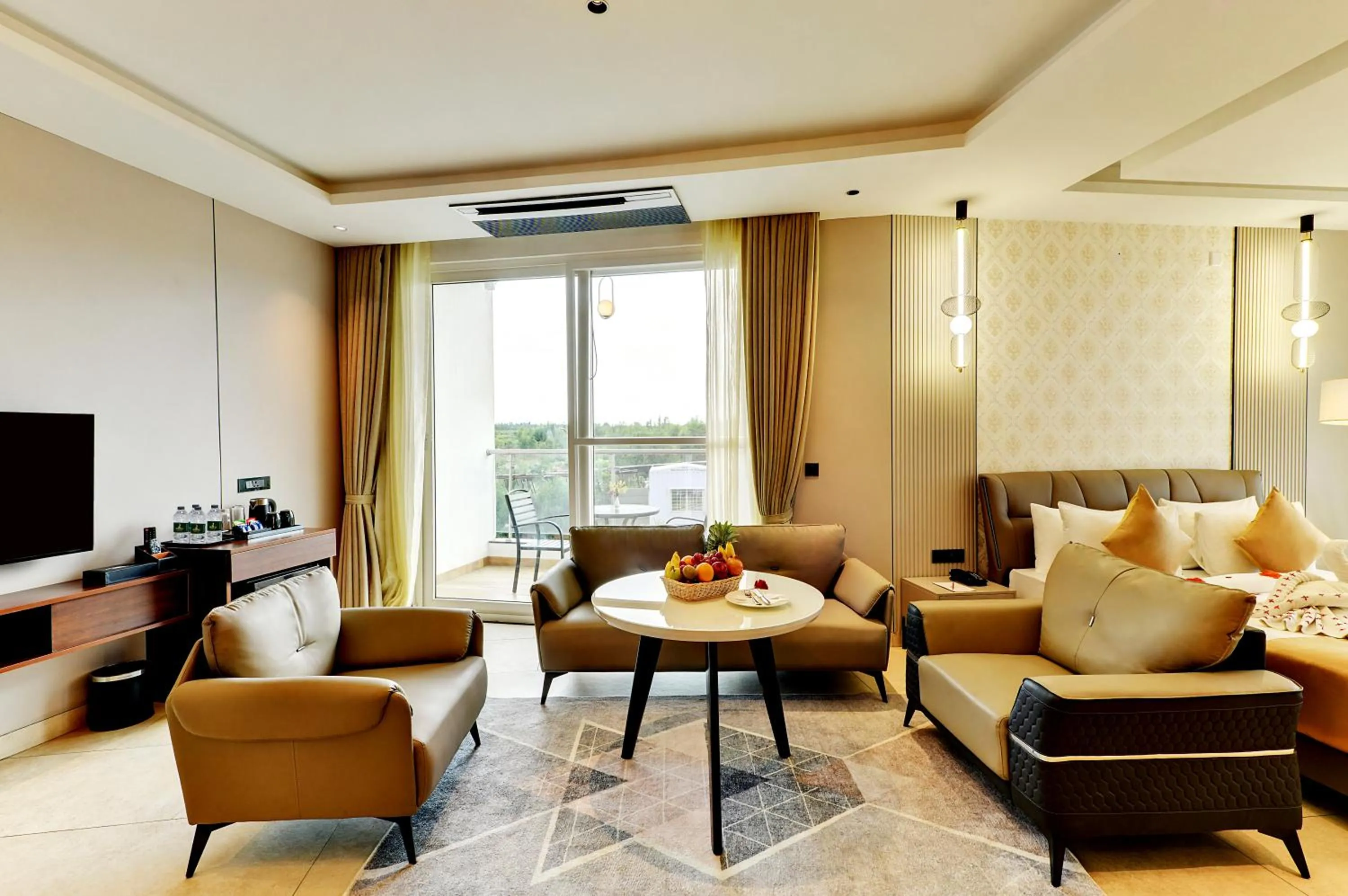 Living room in Sportico Resort Bangalore