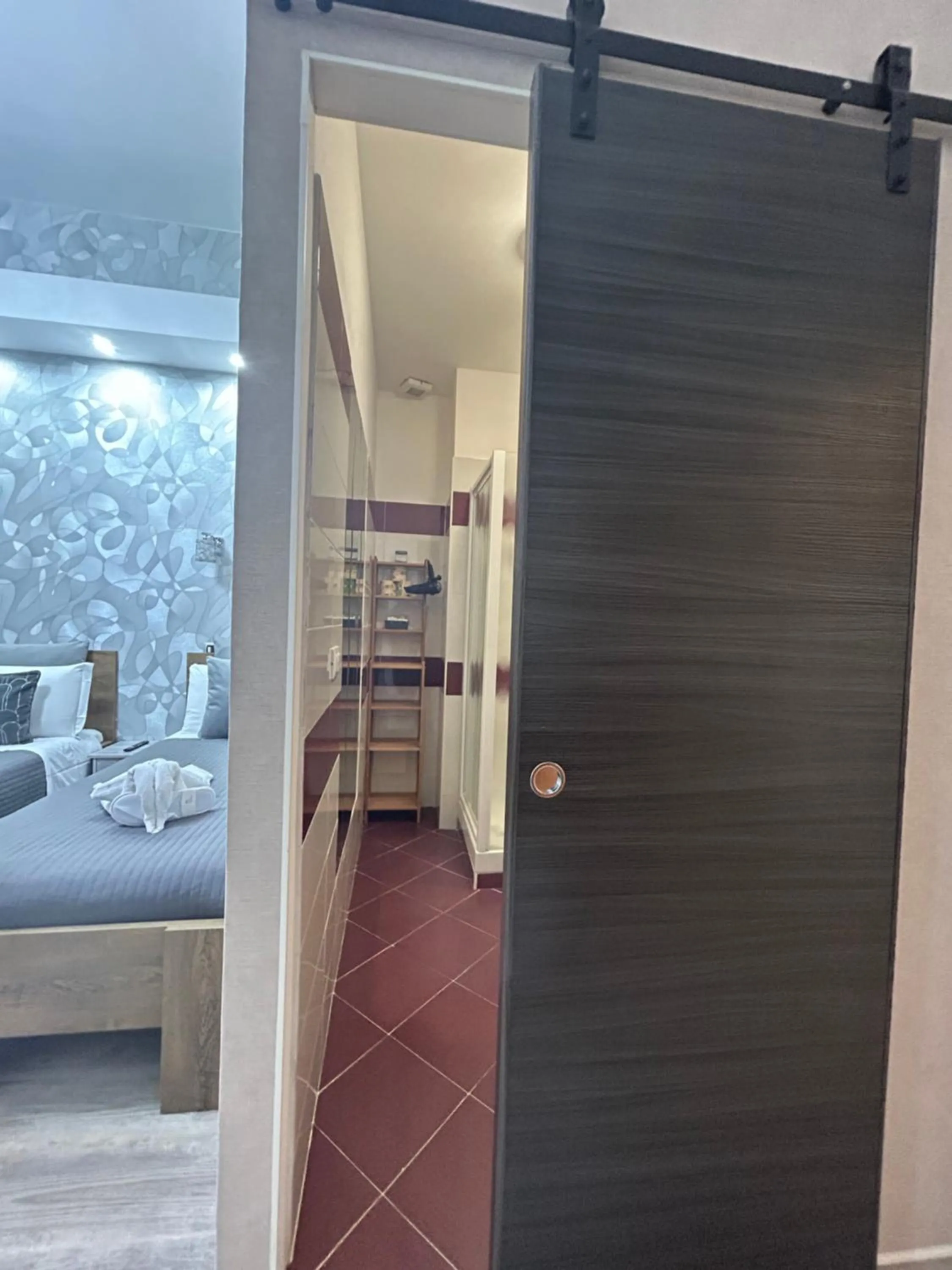 Bathroom, Bed in Vanella Rome Domus