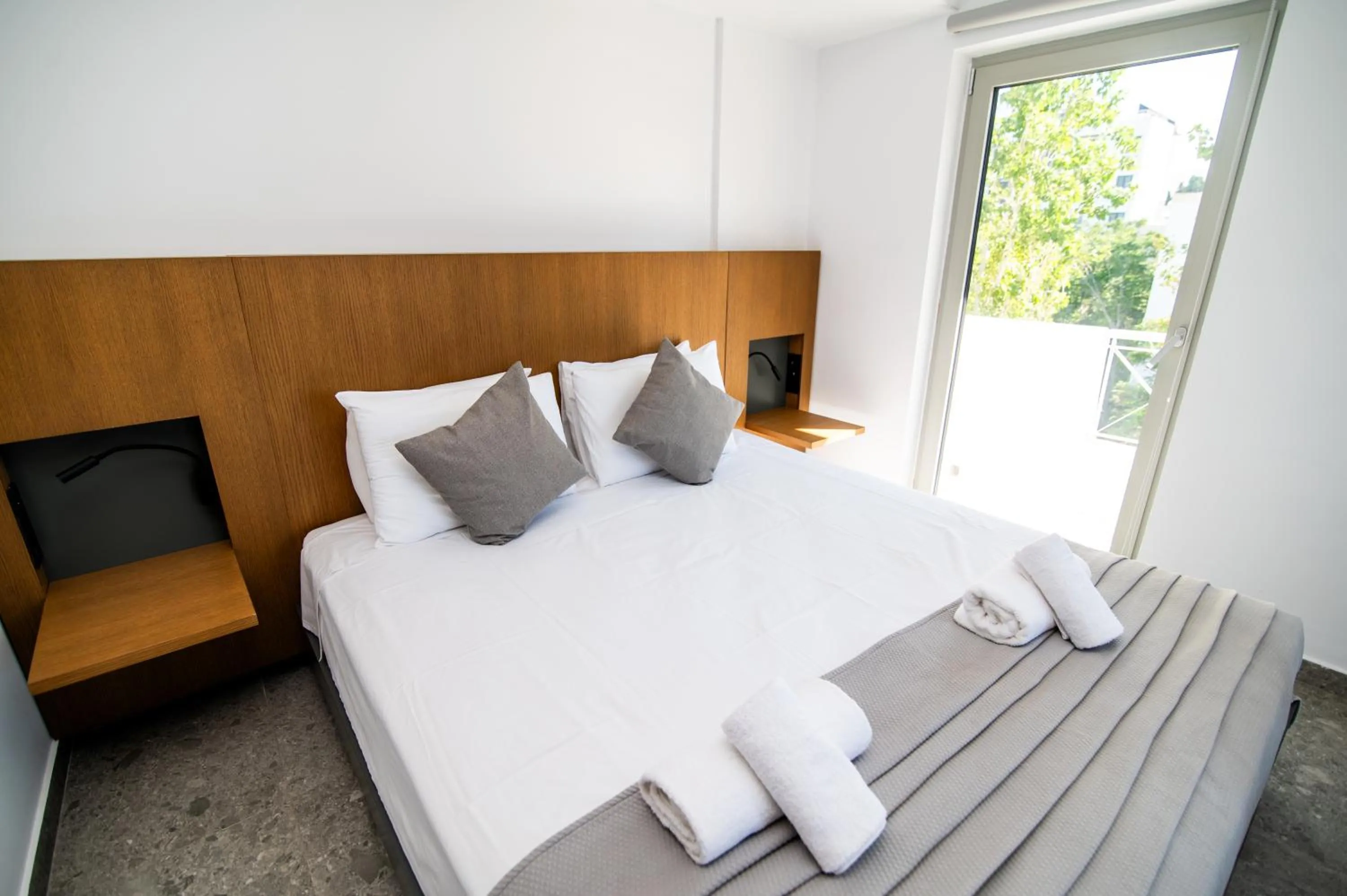 Bed in Jasmine Hotel Apartments