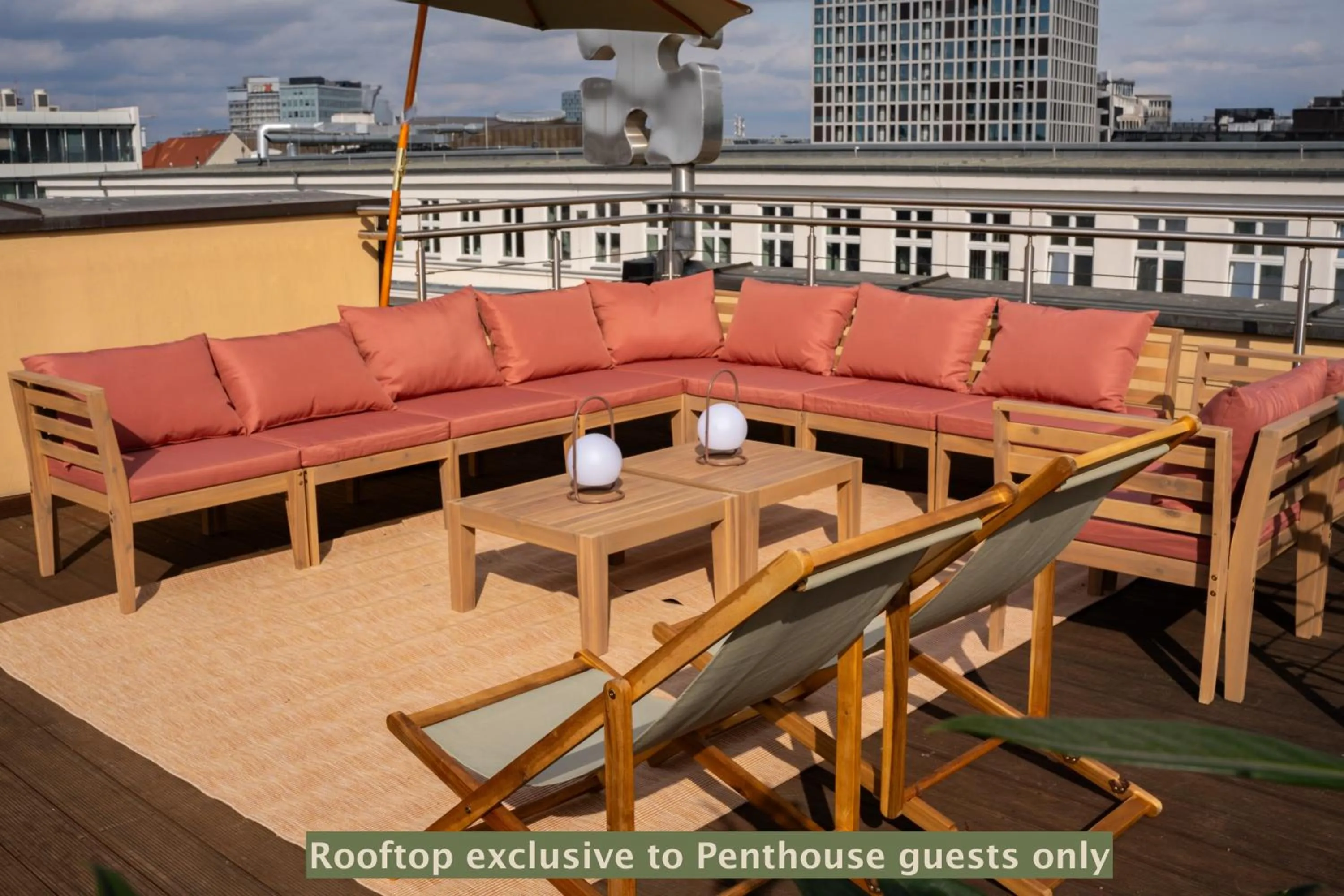 Balcony/Terrace in The Charming by Curt Suites