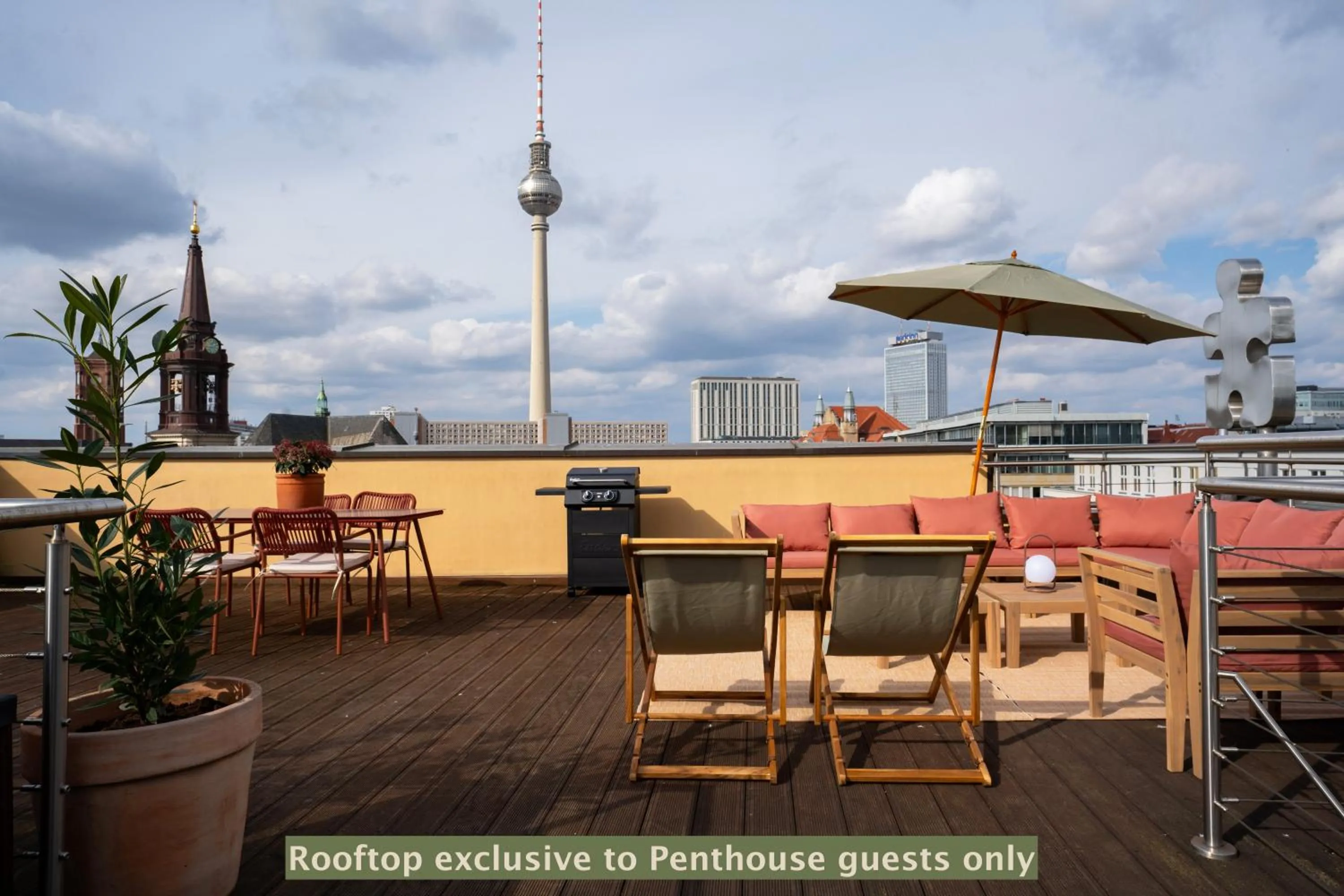 BBQ facilities in The Charming by Curt Suites