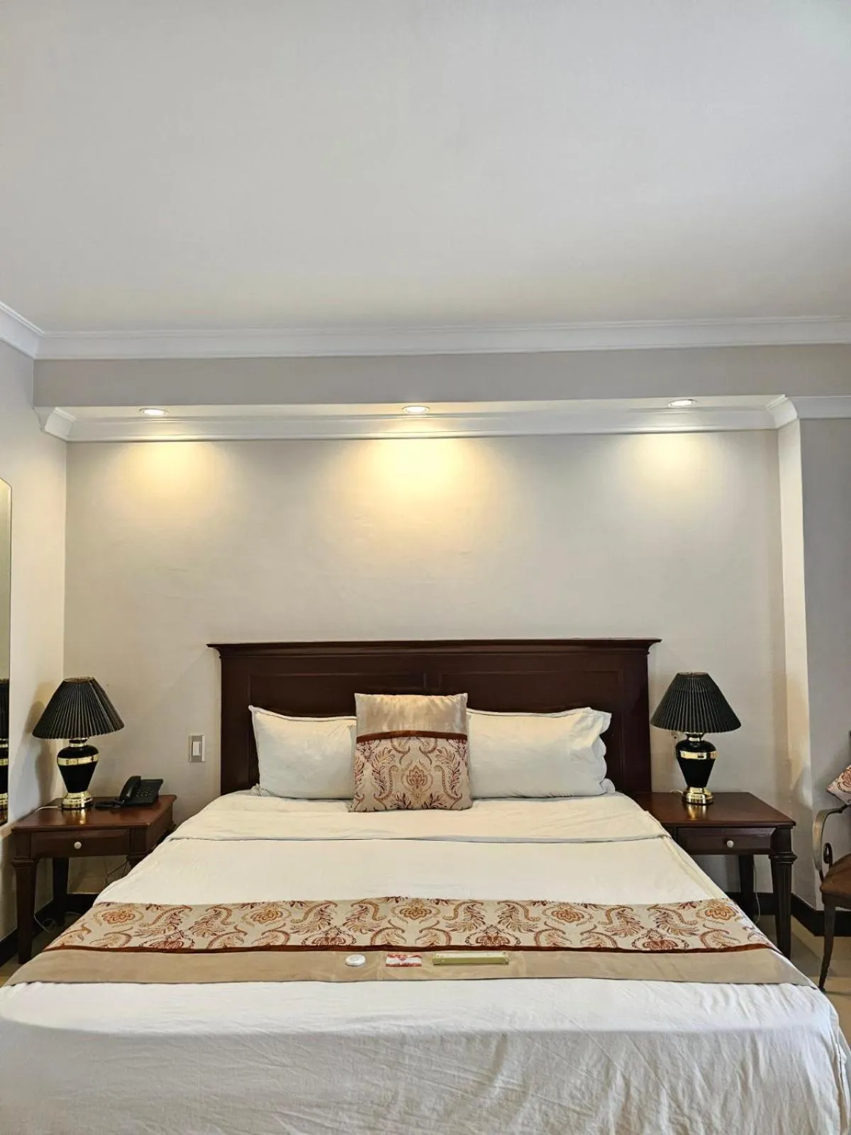 Bed in Valentino's Hotel