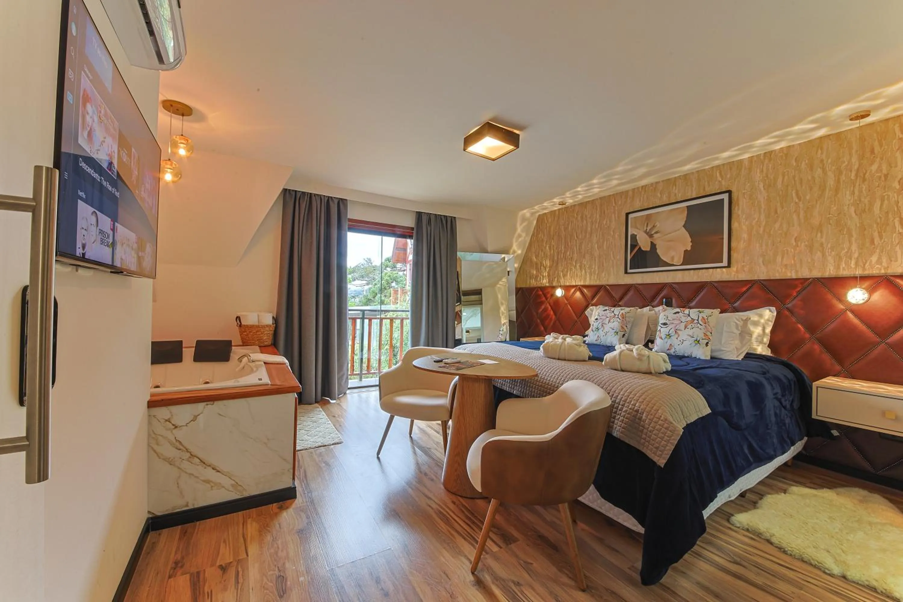 Bed in La Vita Pousada de Charme