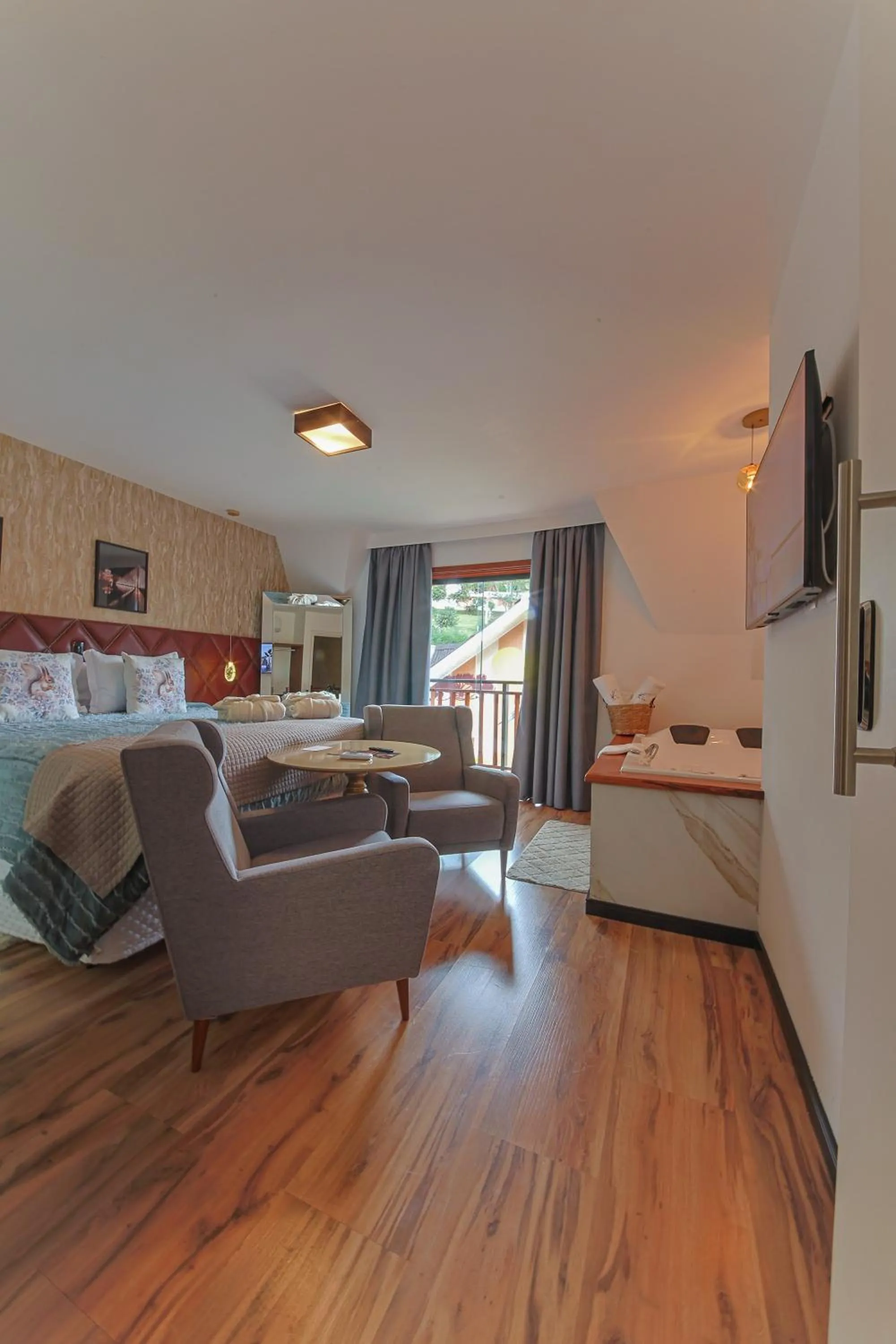 Bed in La Vita Pousada de Charme