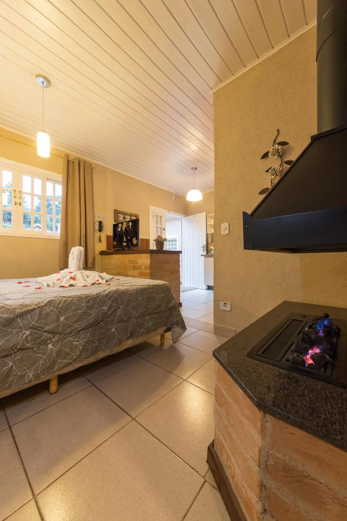 Bed in La Vita Pousada de Charme