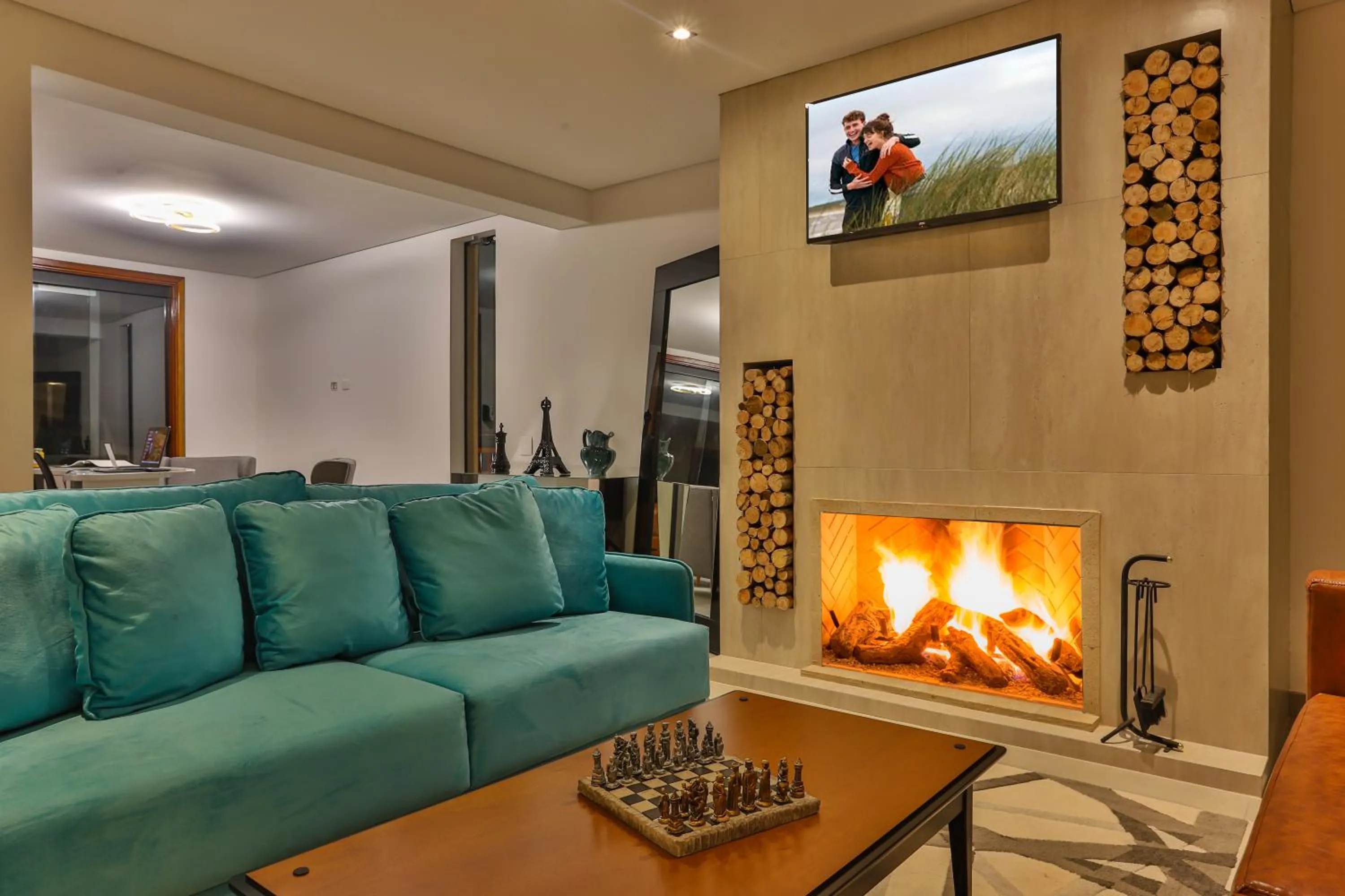 Communal lounge/ TV room in La Vita Pousada de Charme