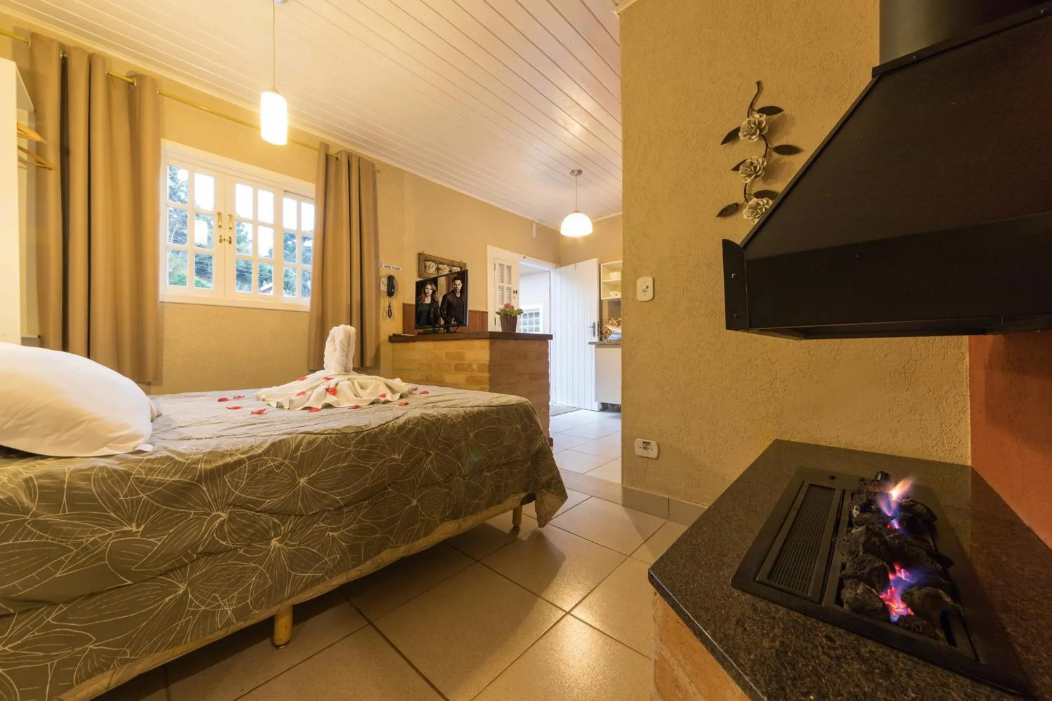 Bed in La Vita Pousada de Charme