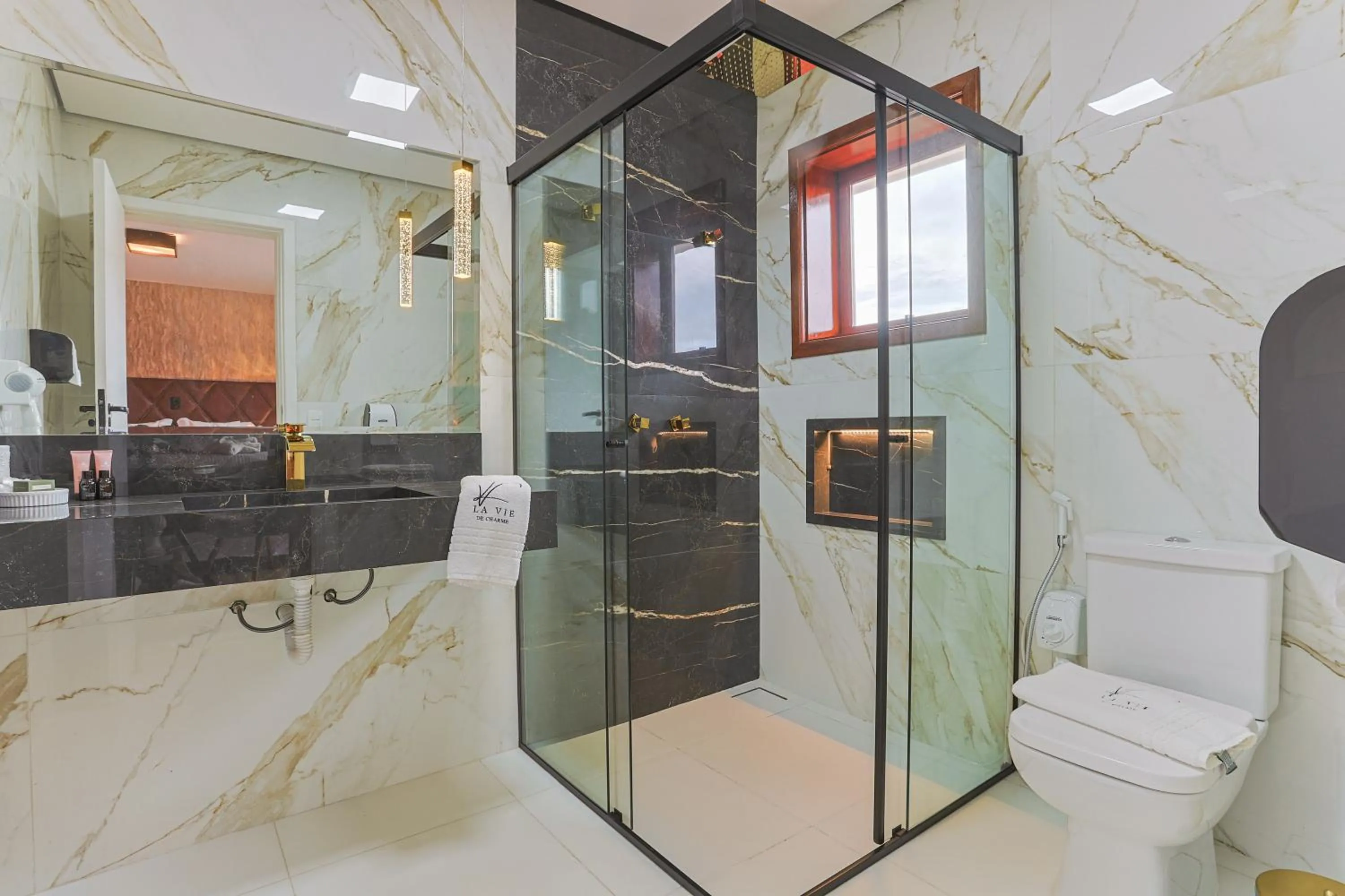 Shower in La Vita Pousada de Charme