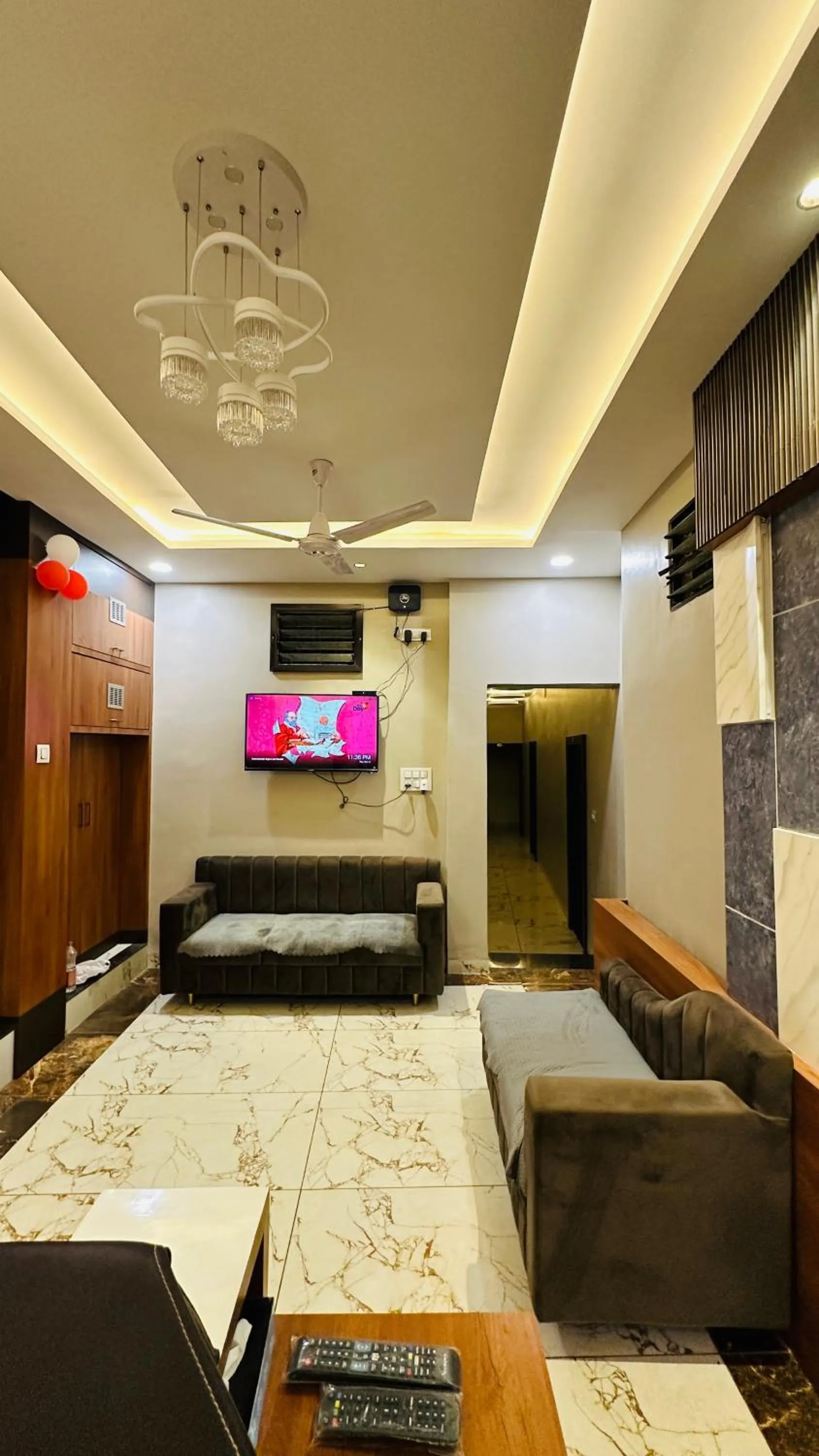 Bed in Hotel Ratnam Palace Maheshwar