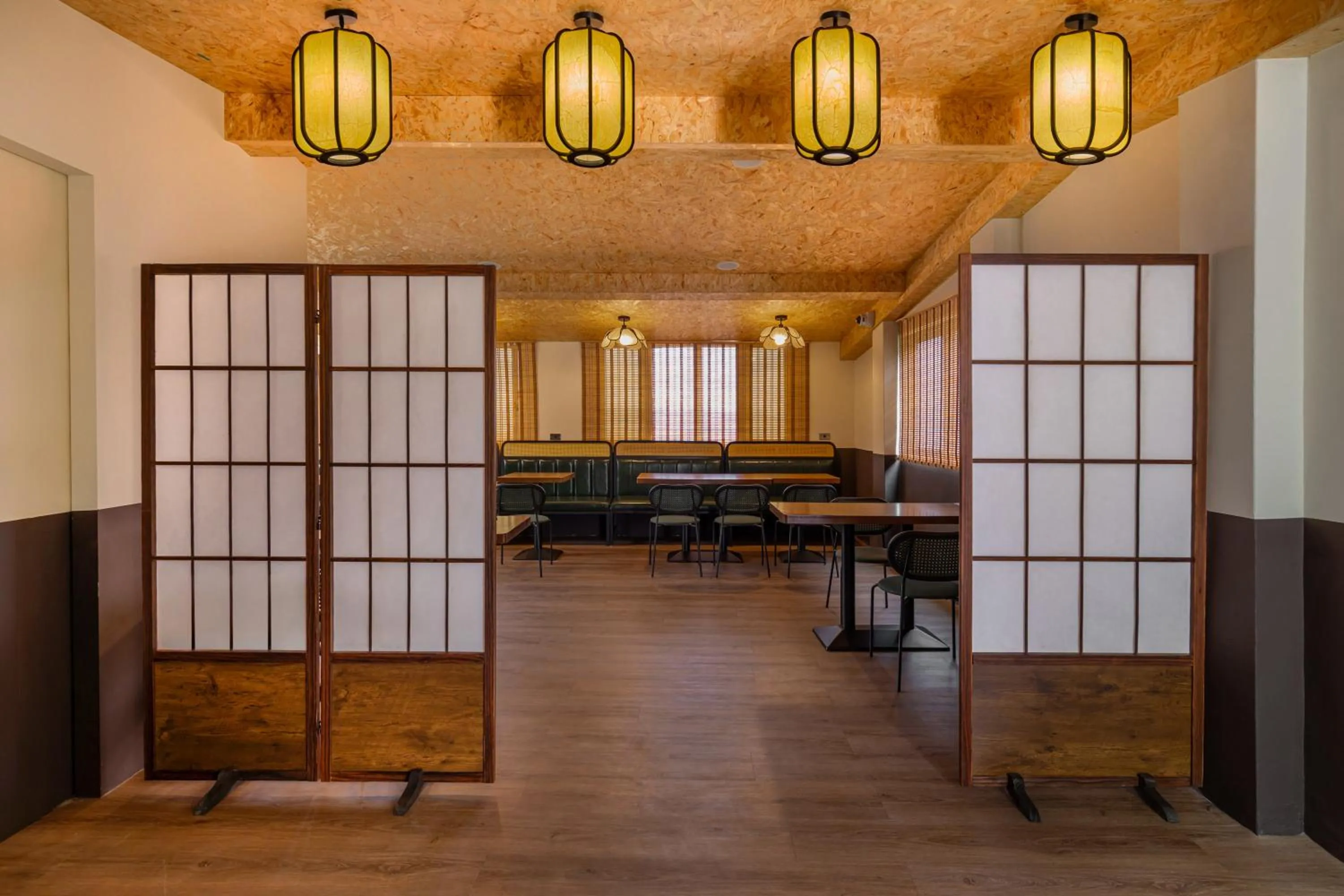 Seating area in Jiufen Nostalgic Inn