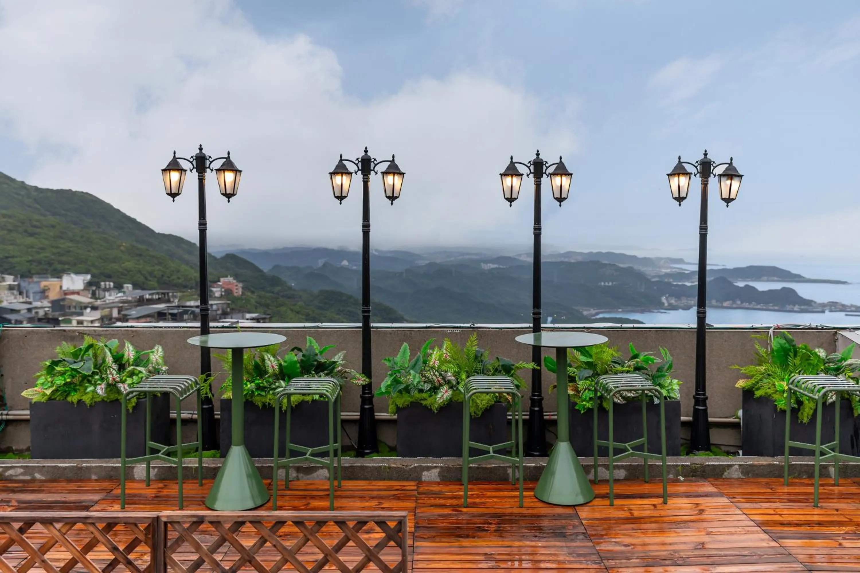 Patio in Jiufen Nostalgic Inn