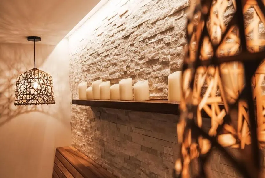 Sauna in Chalet hôtel le Whymper