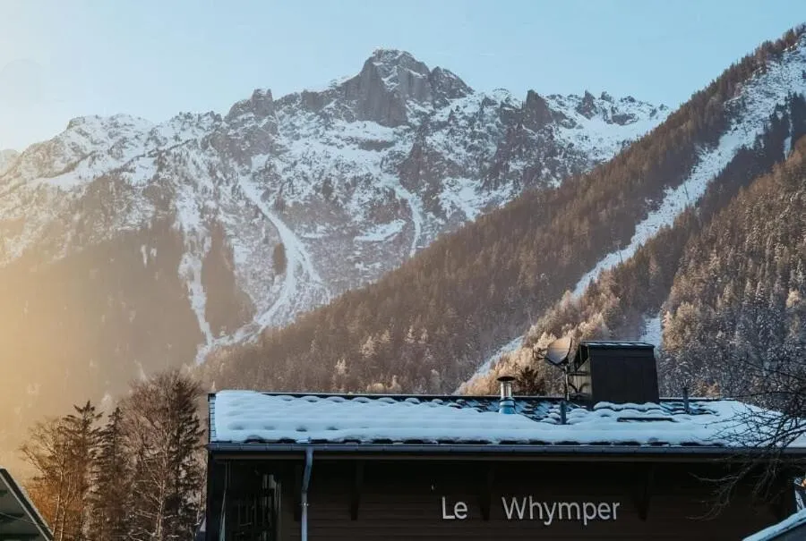 Mountain view in Chalet hôtel le Whymper