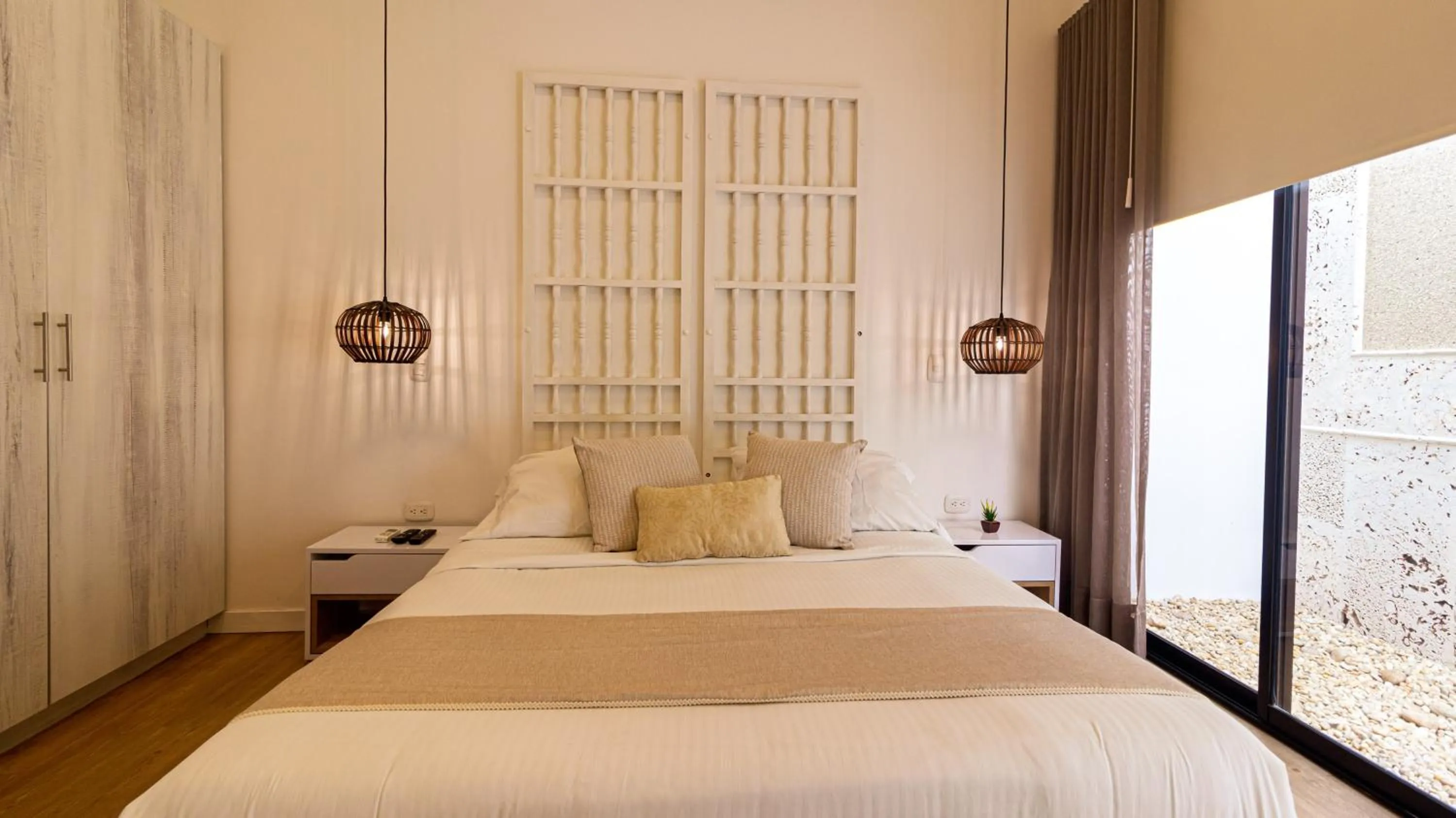 Bed in Cartagena Suites de Manga