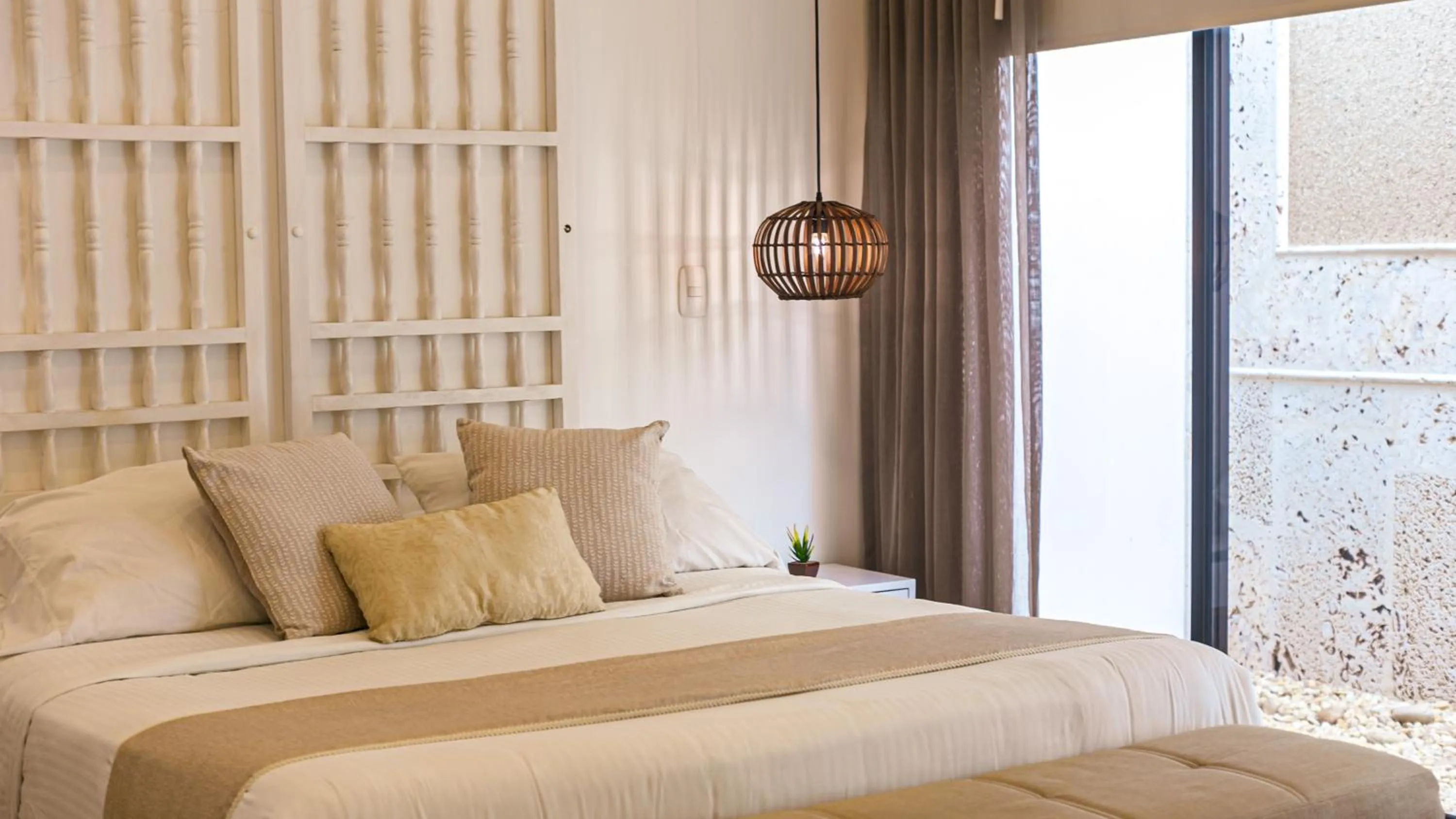 Bed in Cartagena Suites de Manga