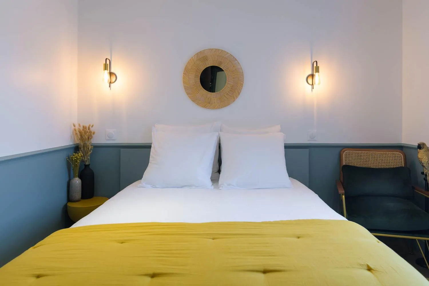 Bed in Le Logis d'Origine.