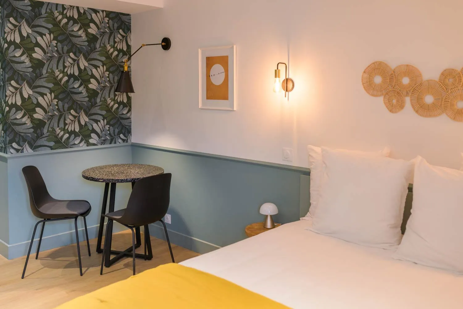 Bed in Le Logis d'Origine.