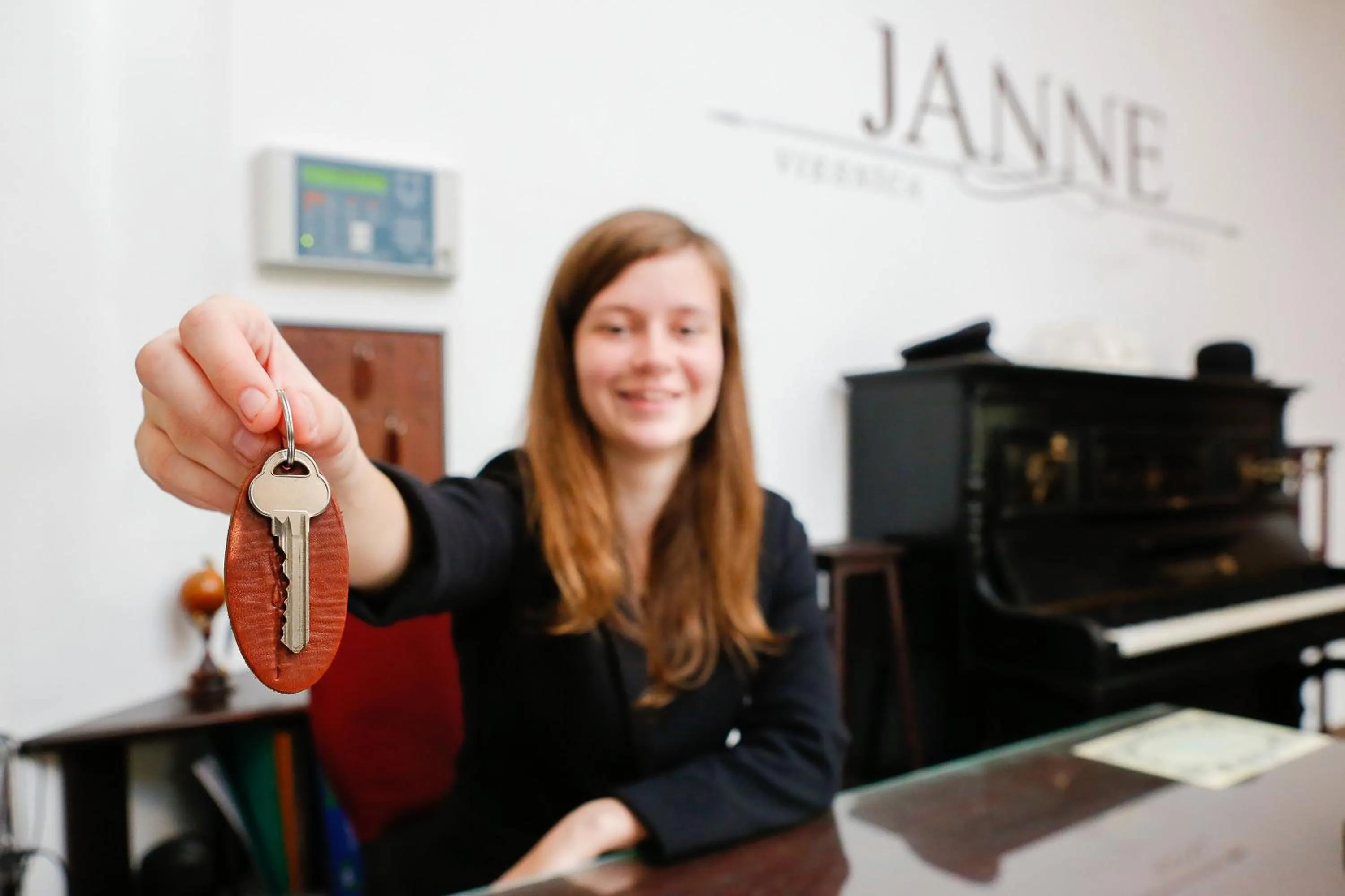 Staff in Janne Hotel with Self Check-in